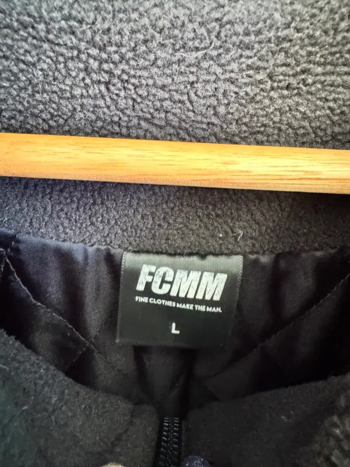 FCMM 남녀공용 후리스 후드집업 블랙 L사이즈 상품이미지3