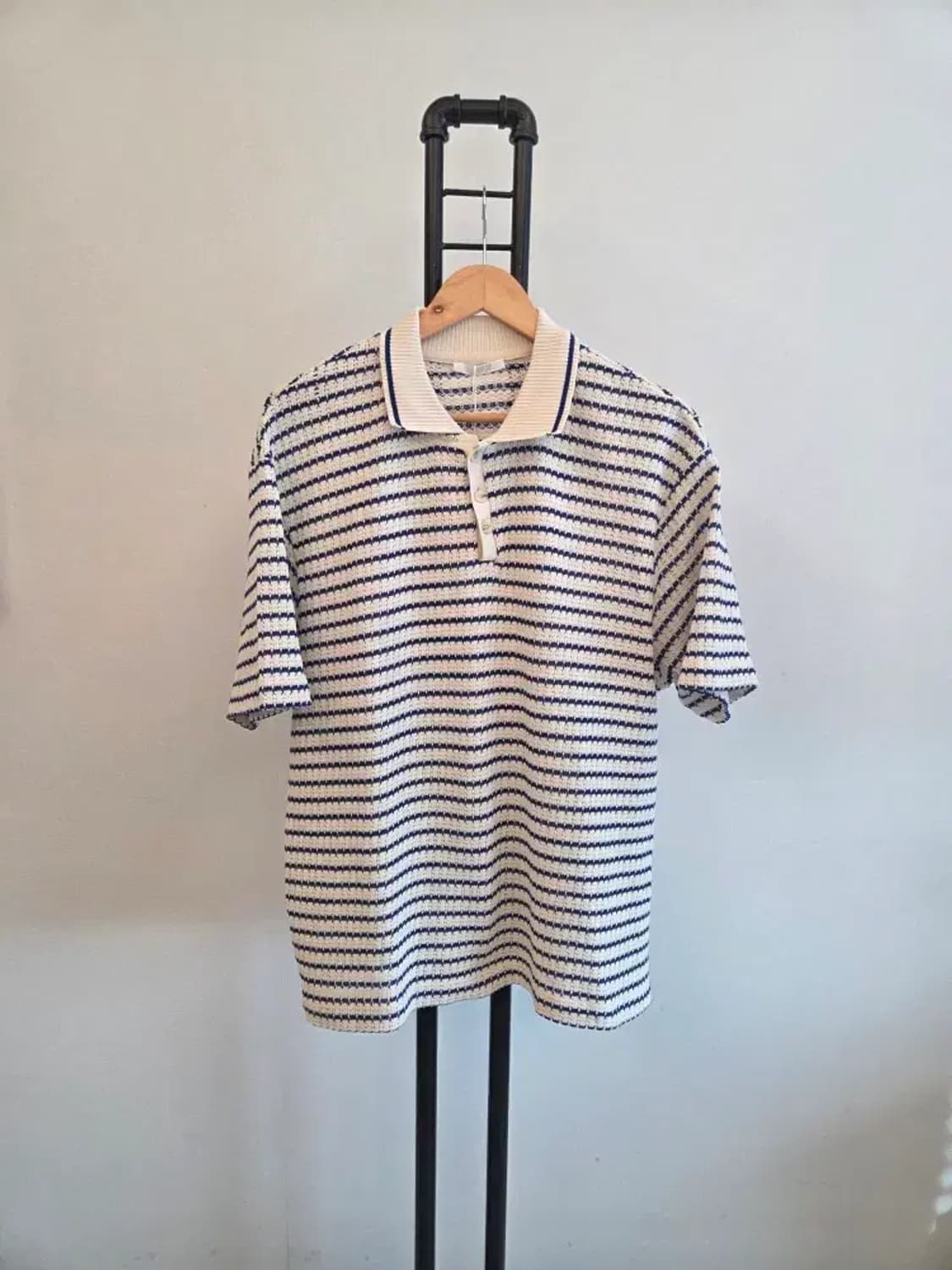 자라 남성 새상품 스트라이프 니트 카라티 2XL 상품이미지1