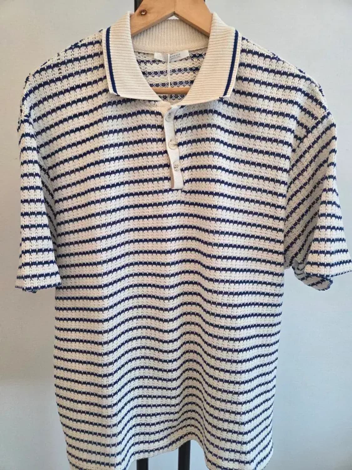 자라 남성 새상품 스트라이프 니트 카라티 2XL 상품이미지2