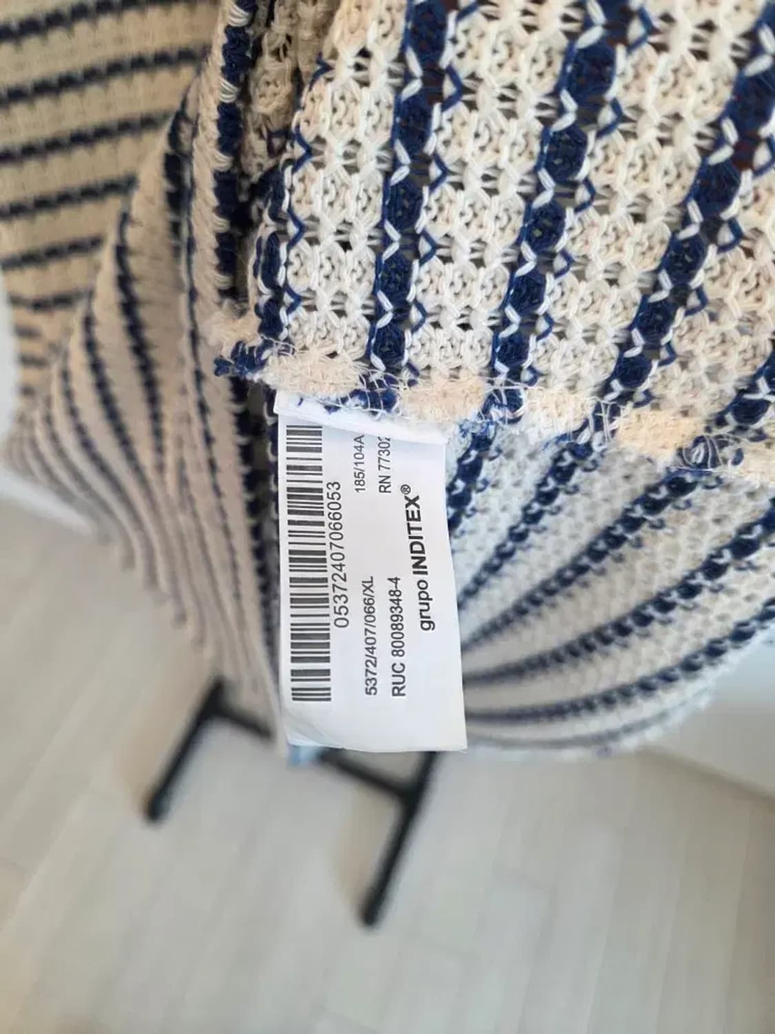 자라 남성 새상품 스트라이프 니트 카라티 2XL 상품이미지7