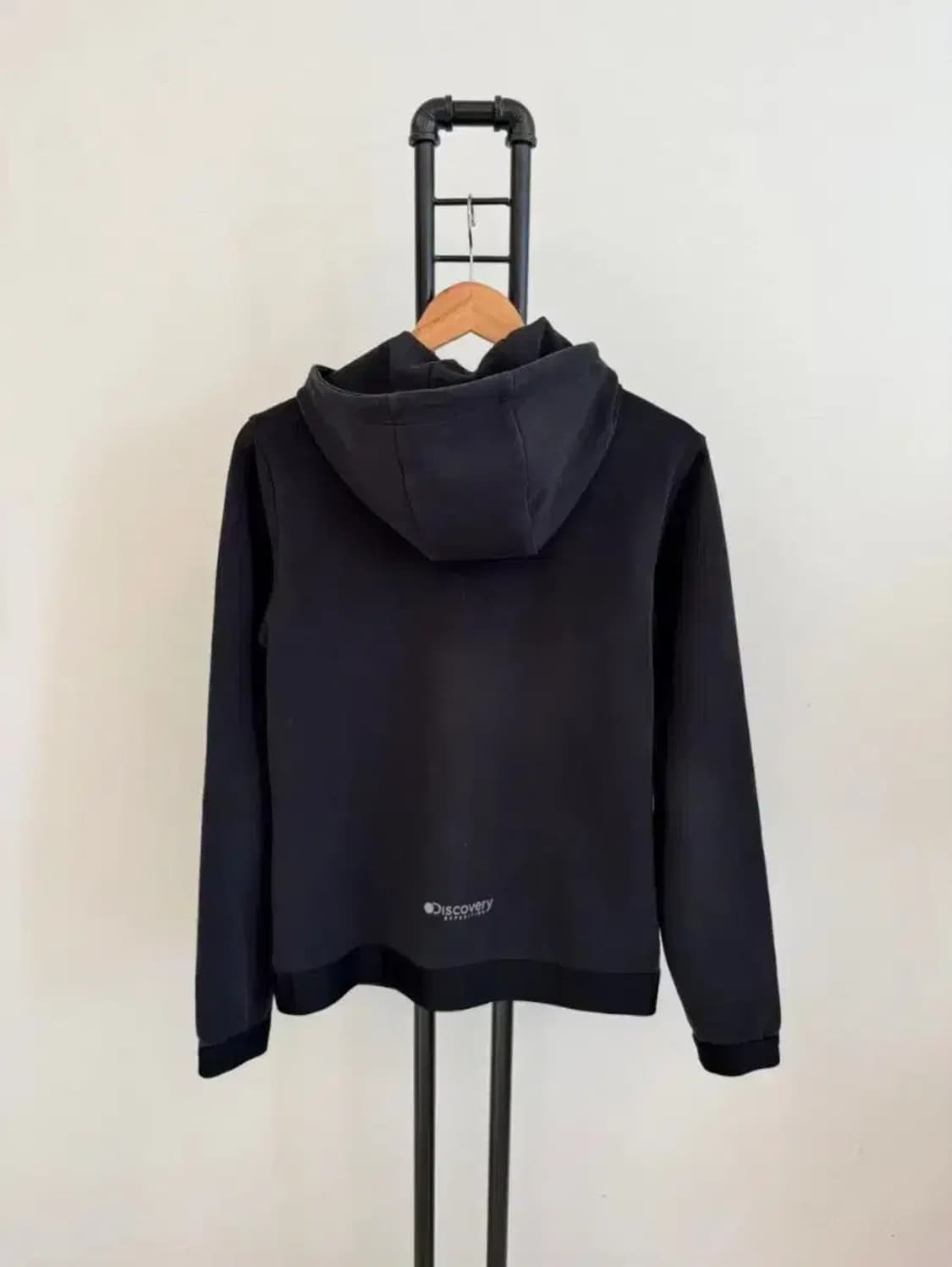 디스커버리 남녀공용 후드 집업 95 블랙 상품이미지7