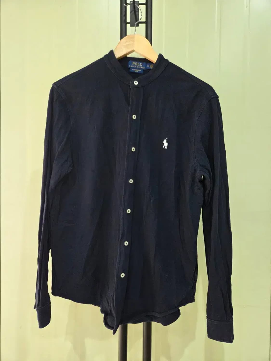 남여공용 폴로 랄프로렌 노카라 셔츠(남색/M) 상품이미지1