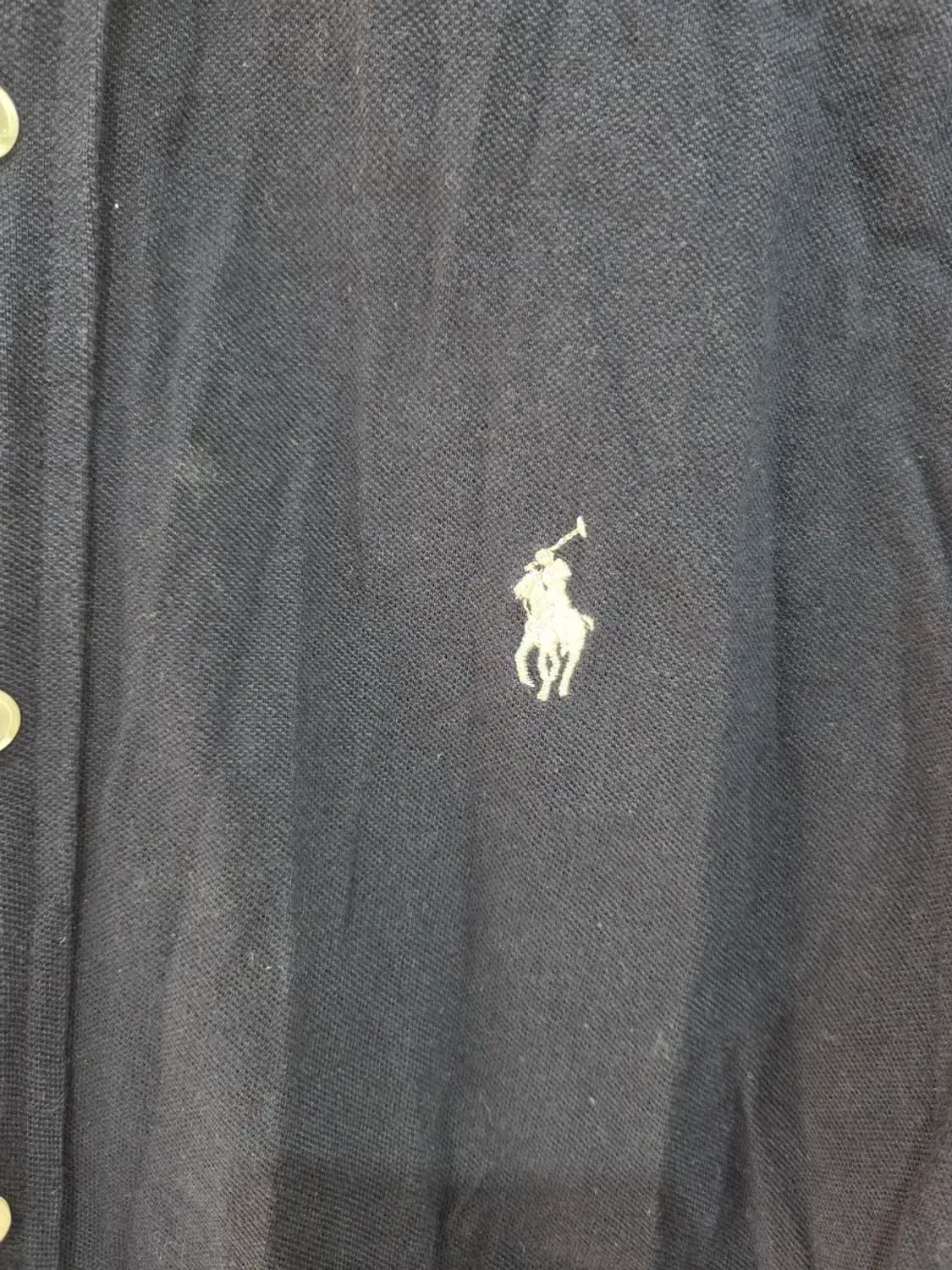 남여공용 폴로 랄프로렌 노카라 셔츠(남색/M) 상품이미지2