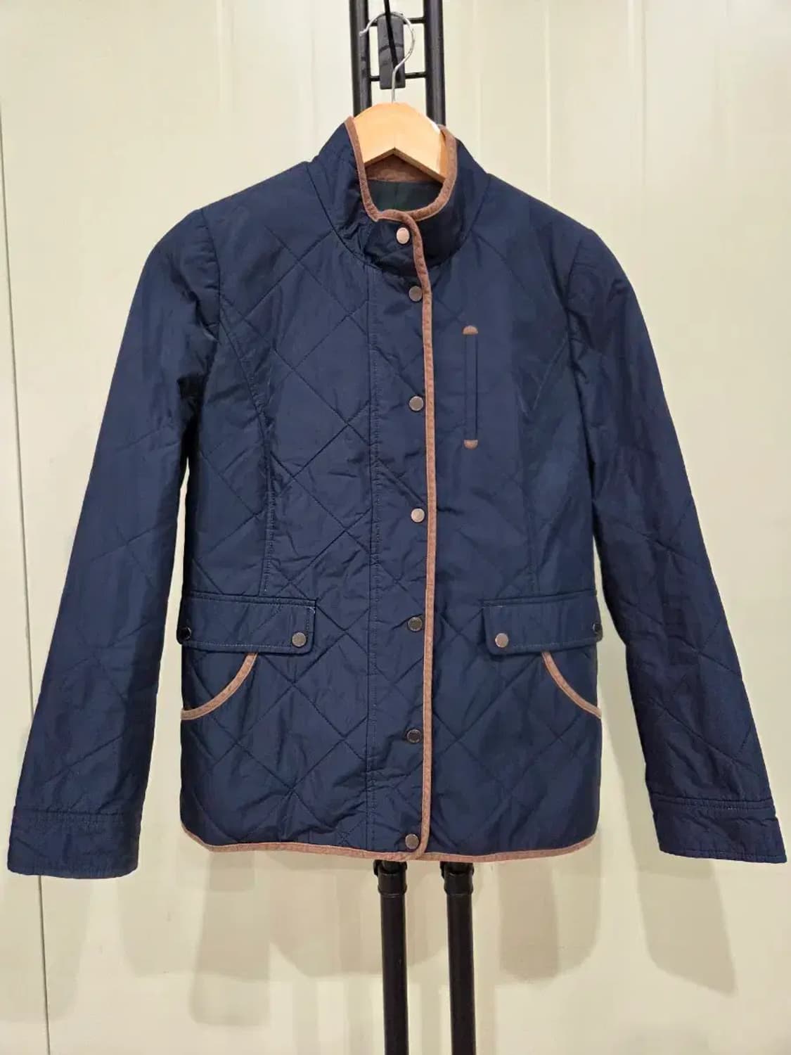 키스 여성 퀄팅 자켓 (남색/S사이즈) 상품이미지1