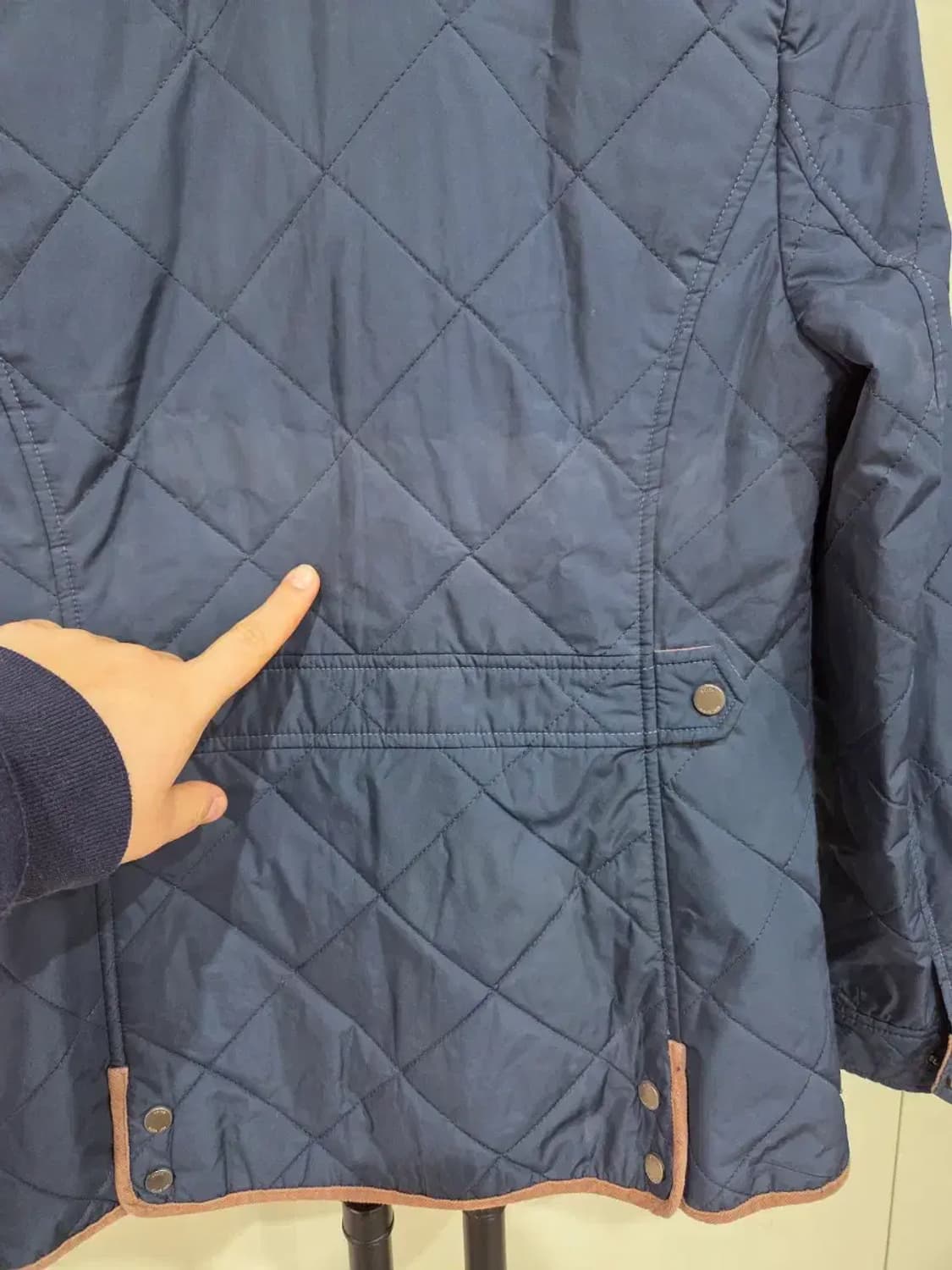 키스 여성 퀄팅 자켓 (남색/S사이즈) 상품이미지5