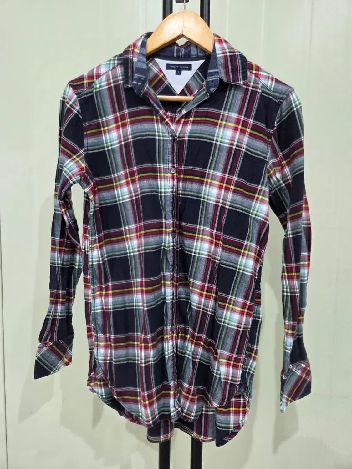 타미힐피거 체크 셔츠 85사이즈 상품이미지1