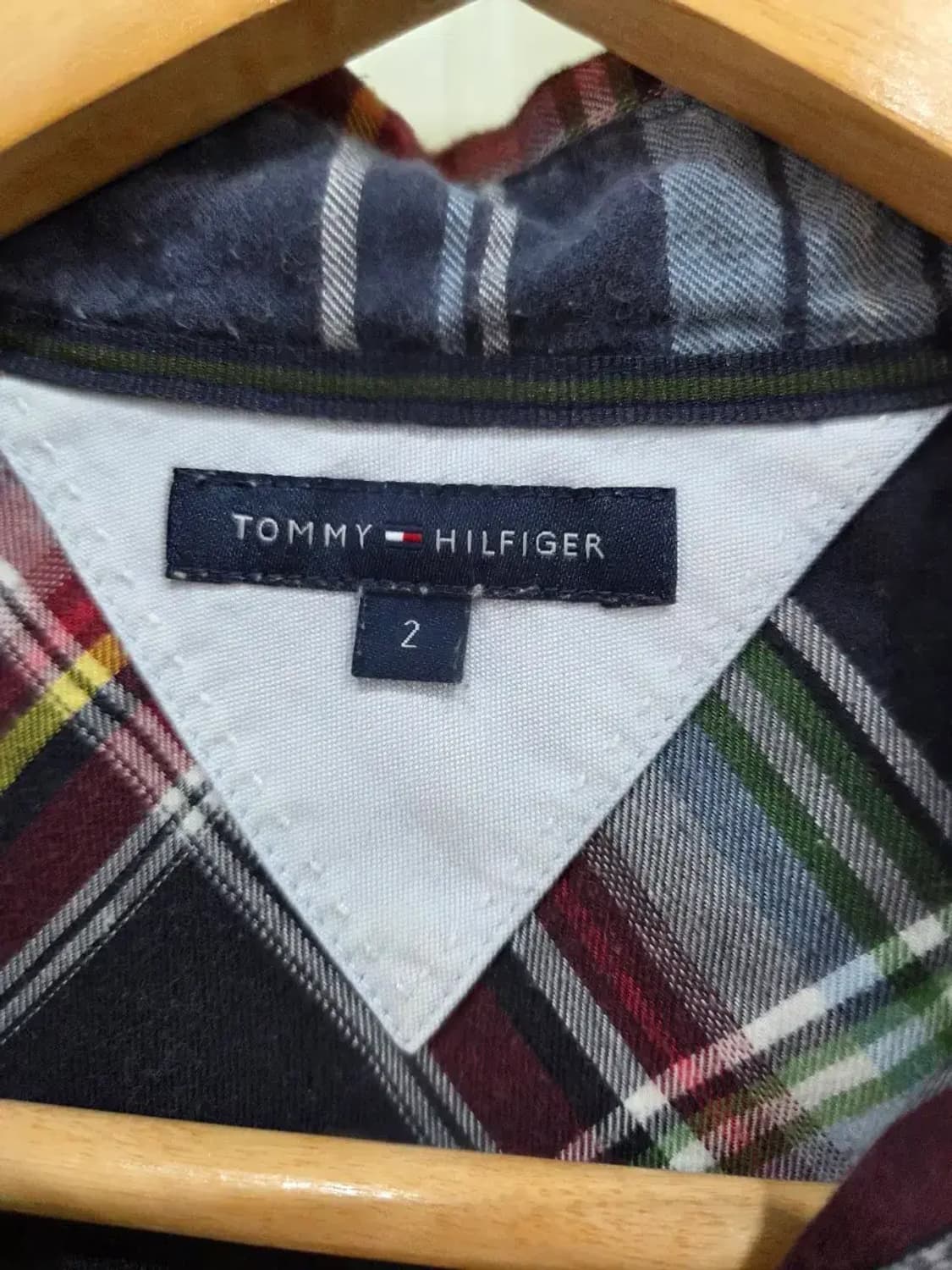 타미힐피거 체크 셔츠 85사이즈 상품이미지4