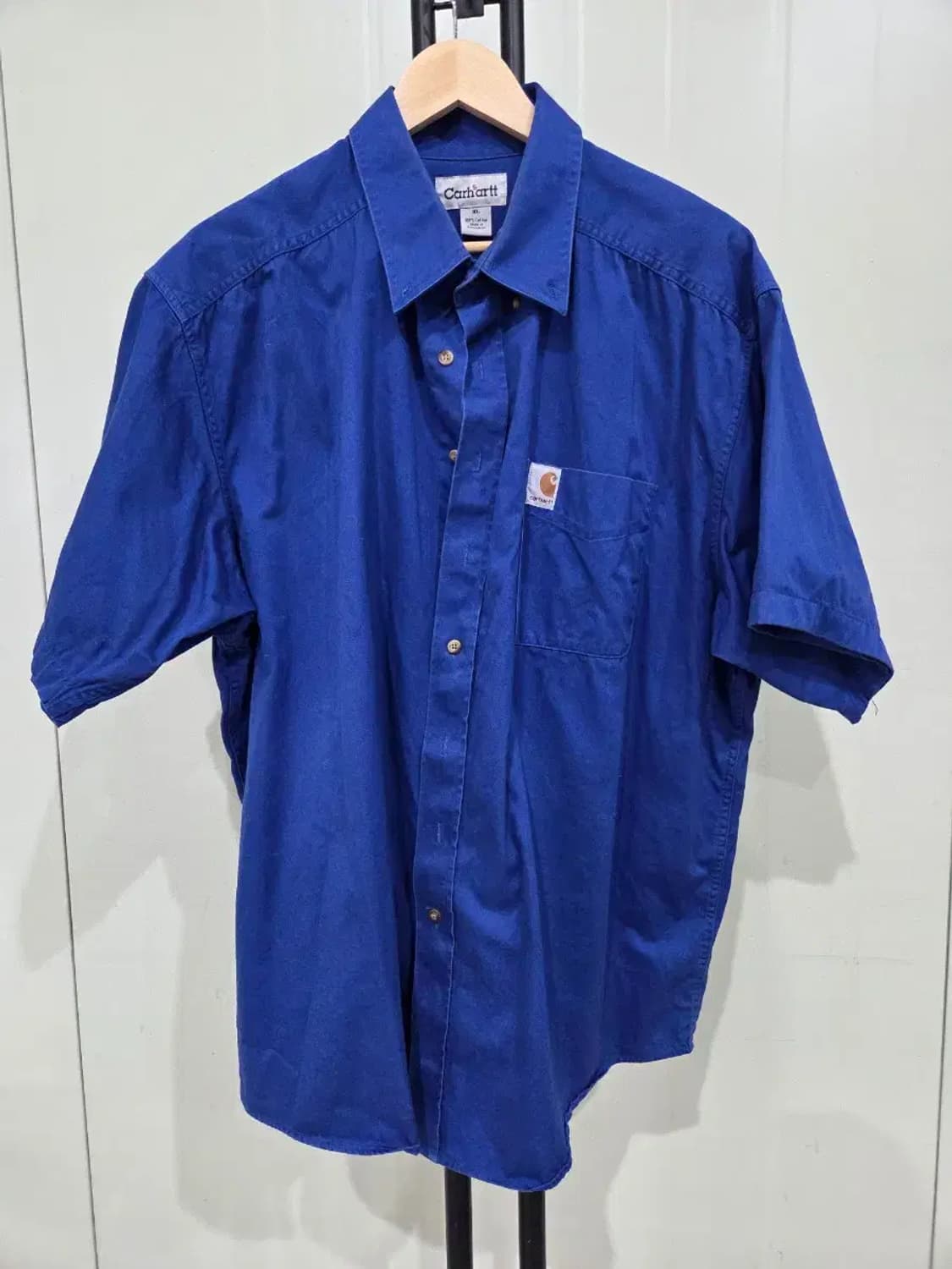 칼하트 블루 반팔 셔츠 XL 상품이미지1