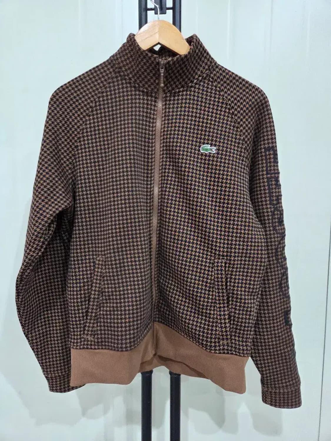 라코스테 유니섹스 하운드투스 무늬 기모 집업 자켓M 상품이미지1