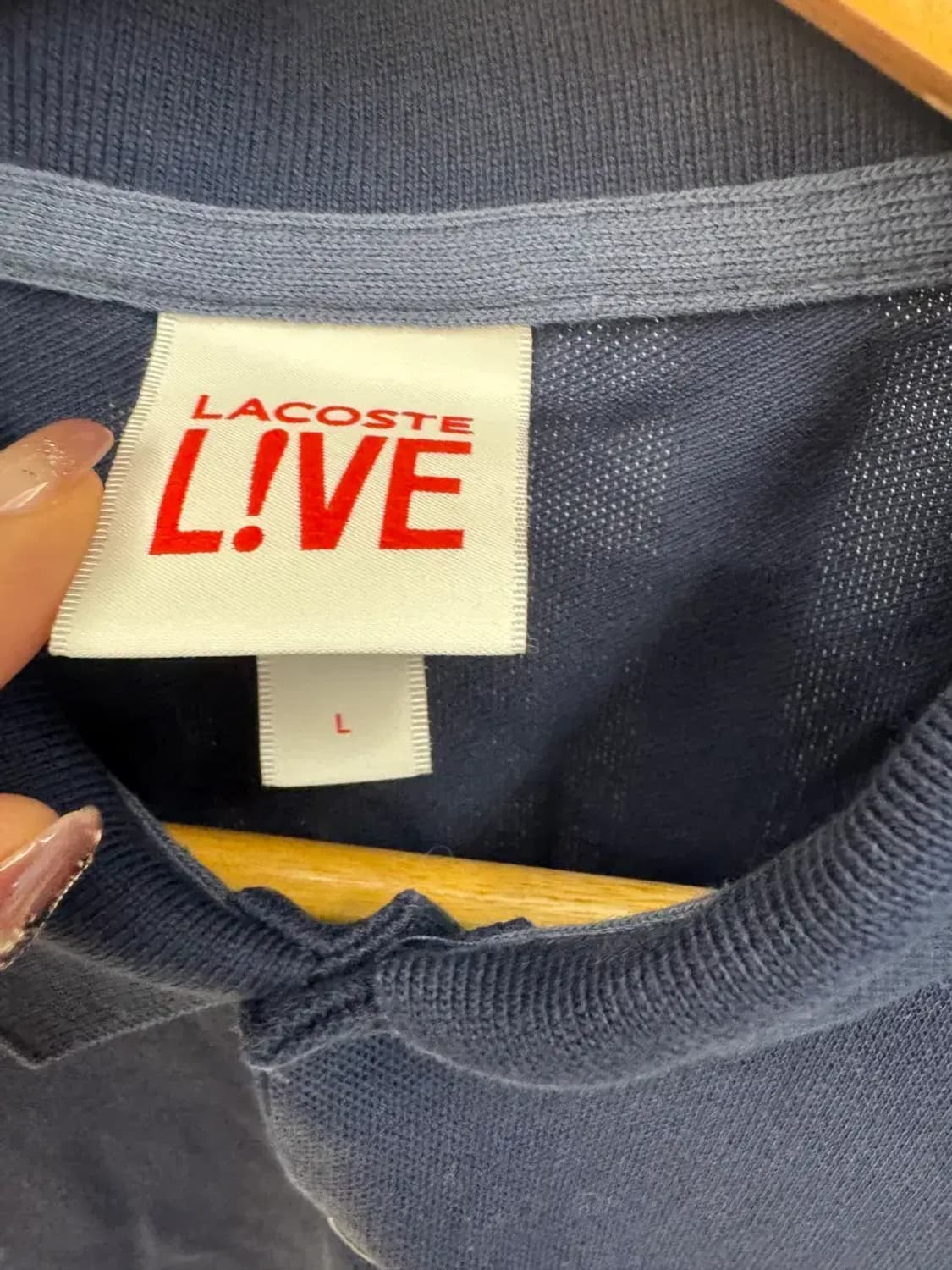 라코스테 남성 LIVE 네이비 카라 티셔츠 L사이즈 상품이미지4