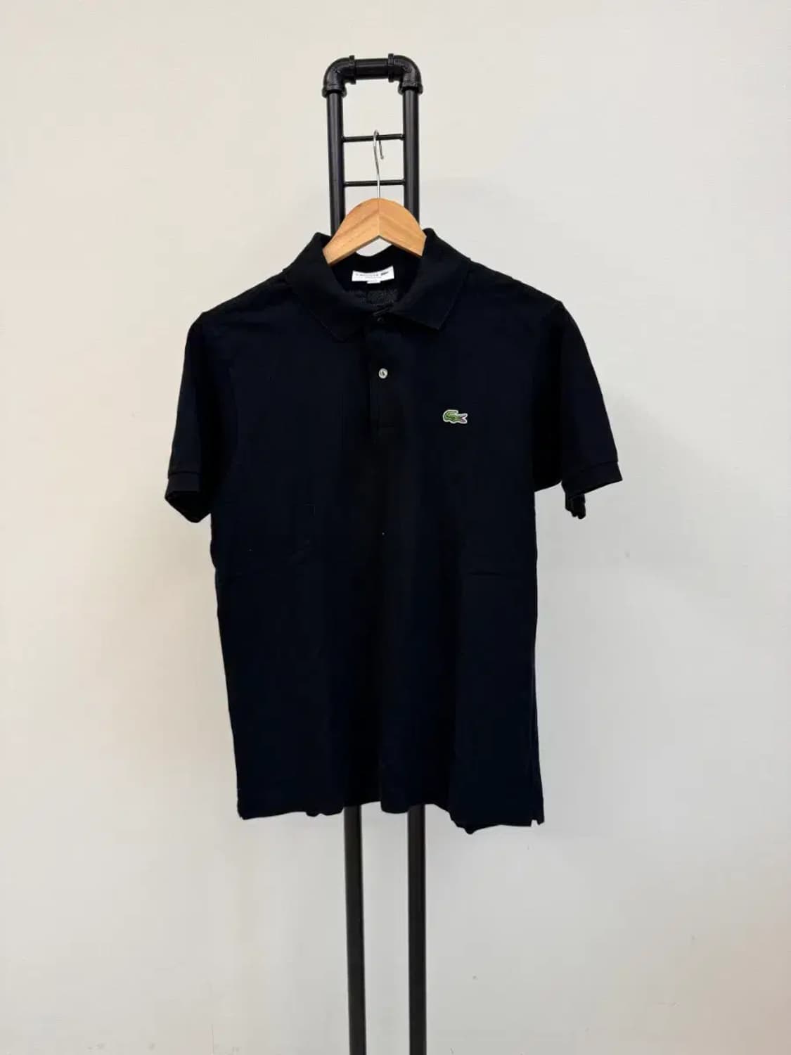 라코스테 남성 블랙 카라티 4사이즈 클래식핏 상품이미지1