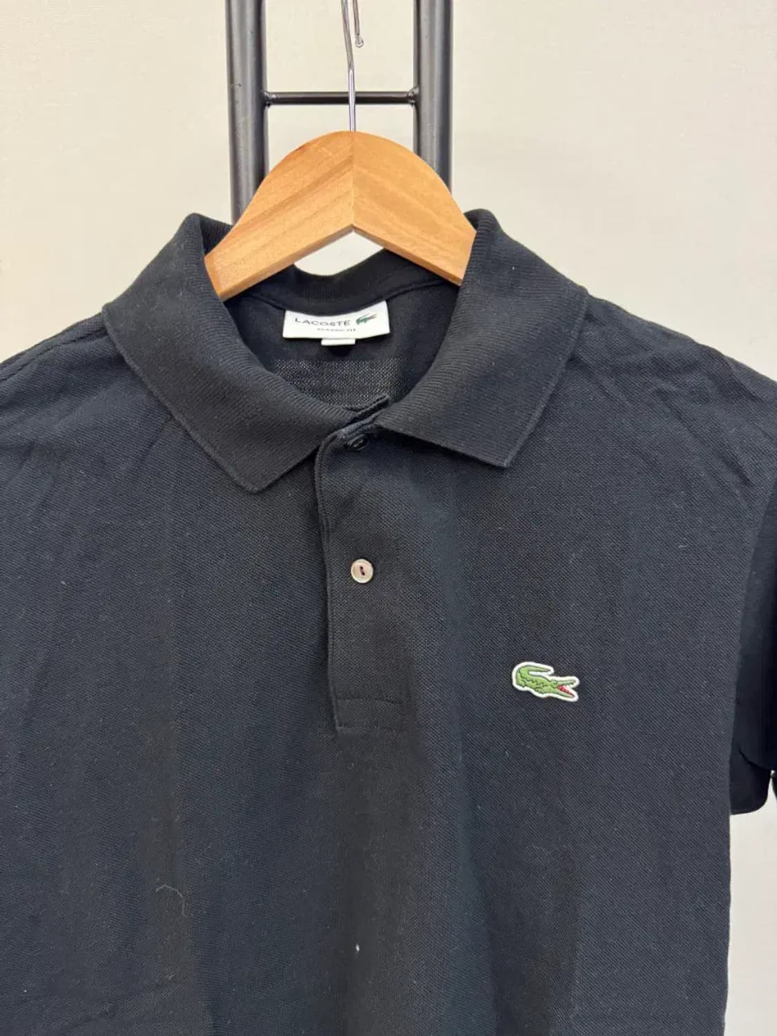 라코스테 남성 블랙 카라티 4사이즈 클래식핏 상품이미지2