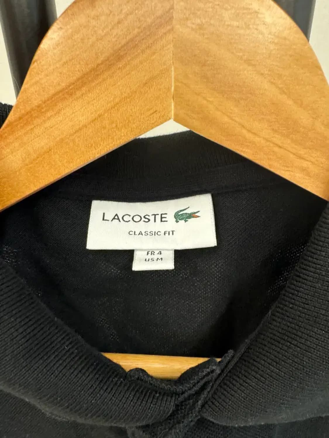 라코스테 남성 블랙 카라티 4사이즈 클래식핏 상품이미지3