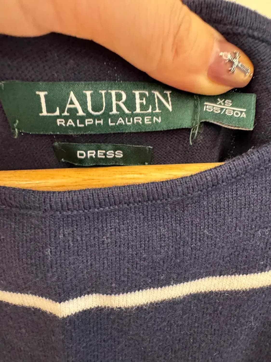 랄프로렌 여성 스트라이프 니트 원피스 XS사이즈 상품이미지3