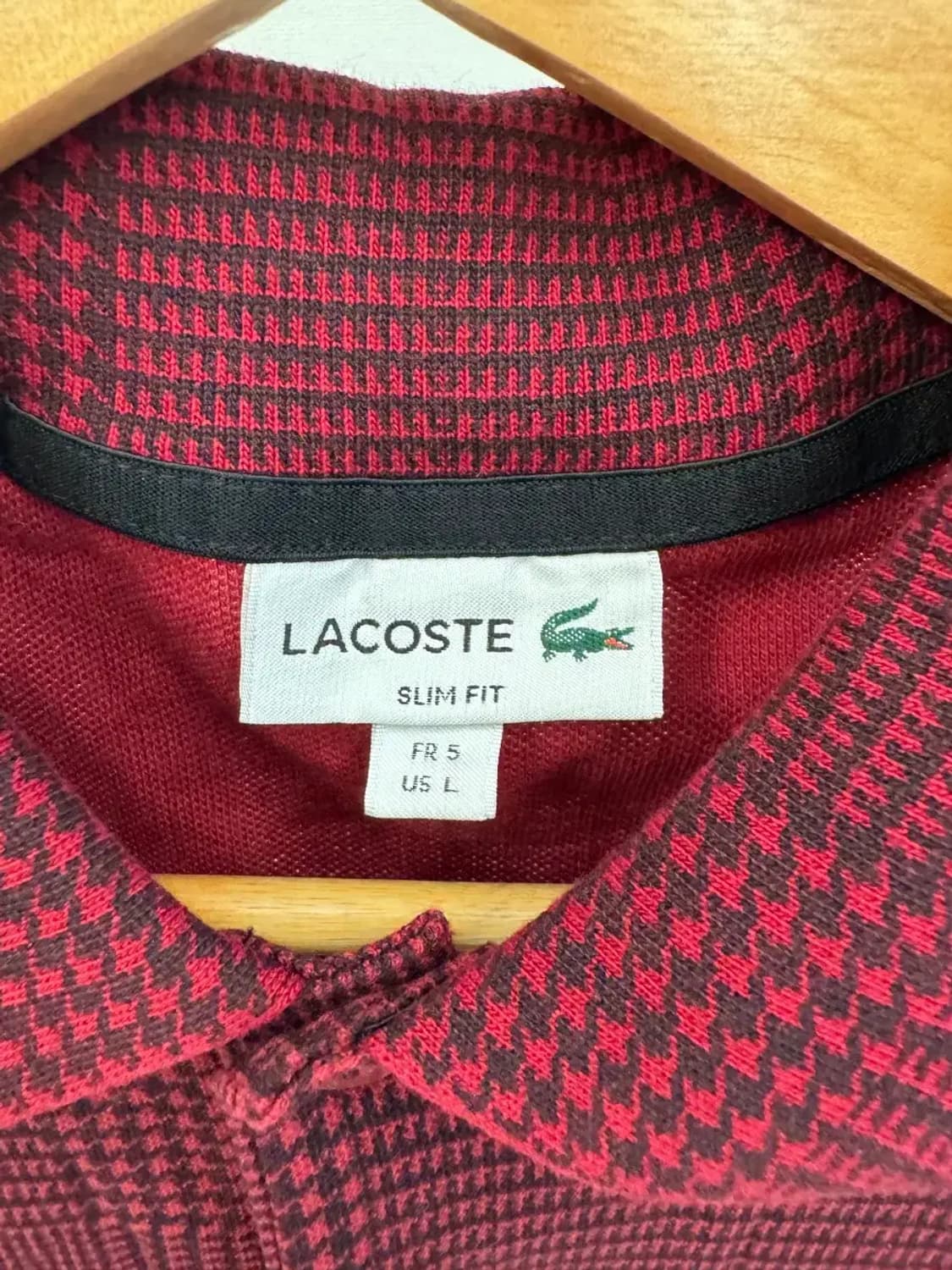라코스테 남성 슬림핏 카라티 L사이즈 상품이미지3