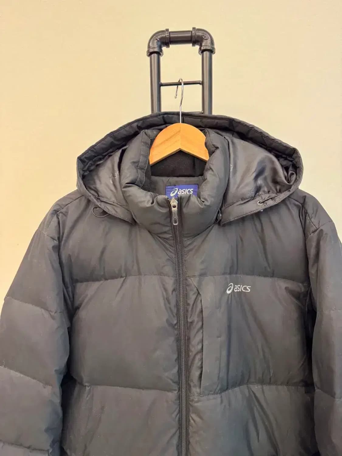 아식스 남성 후드 오리털 패딩 105 블랙 상품이미지2