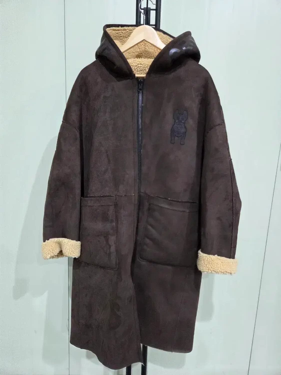 라이프워크 양털 무스탕 롱 코트 사이즈 F 상품이미지1