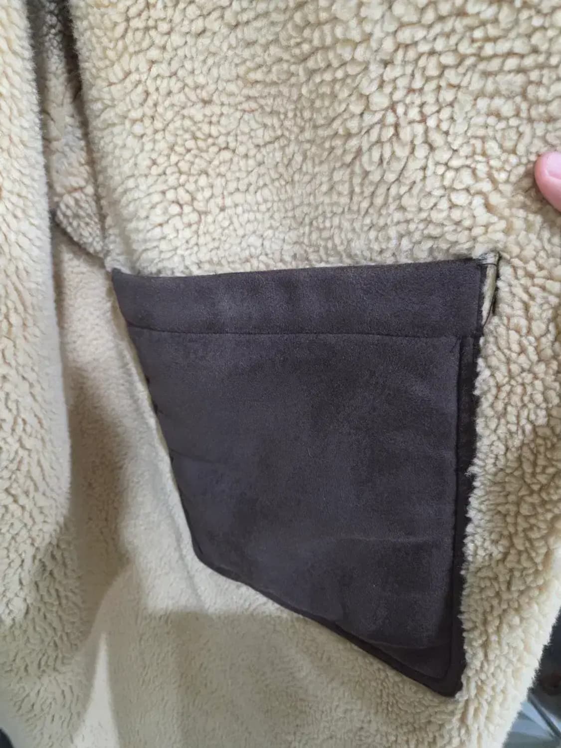 라이프워크 양털 무스탕 롱 코트 사이즈 F 상품이미지4