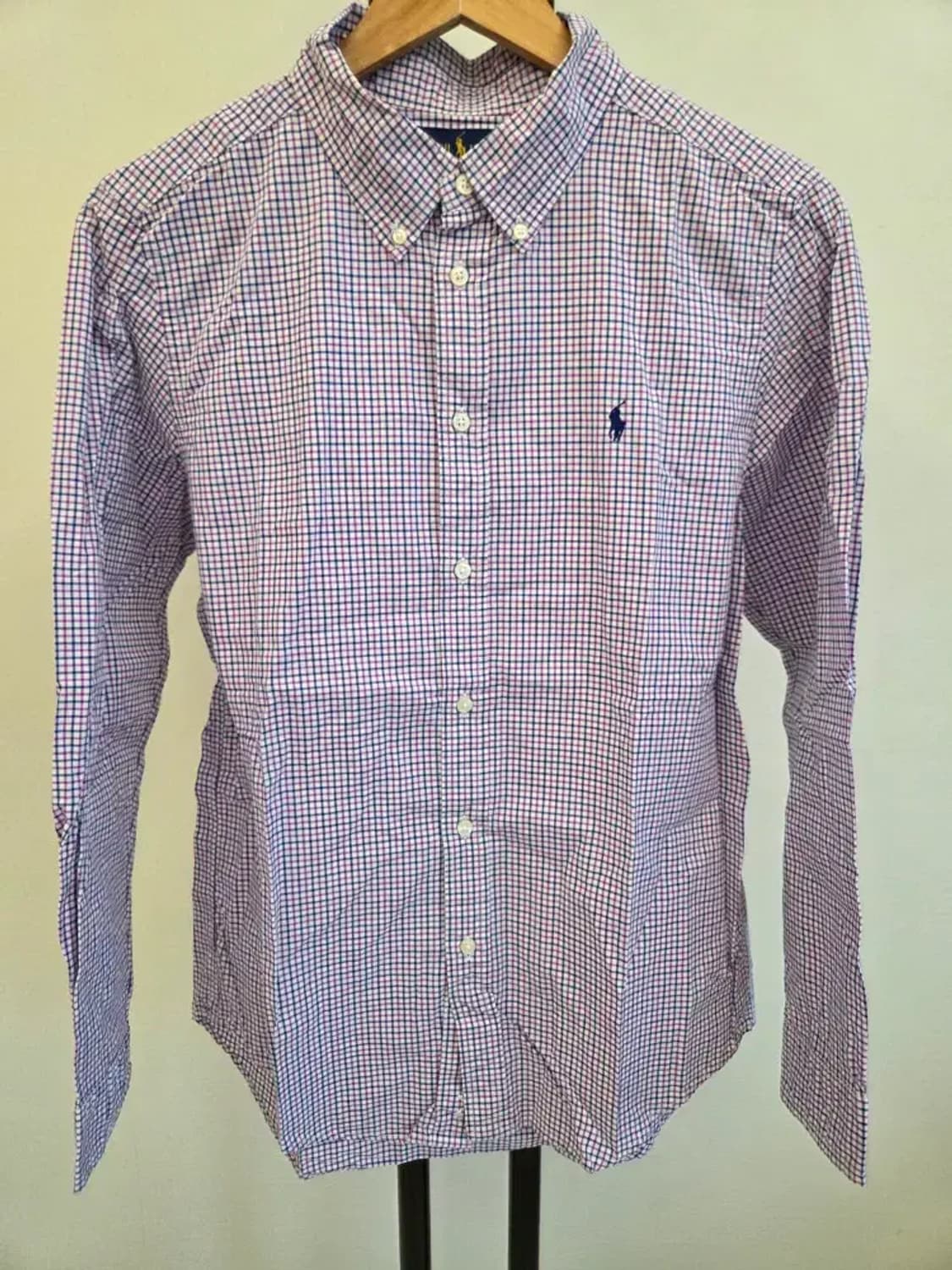 랄프로렌 폴로 여성 깅엄 체크 셔츠 XL사이즈 상품이미지2