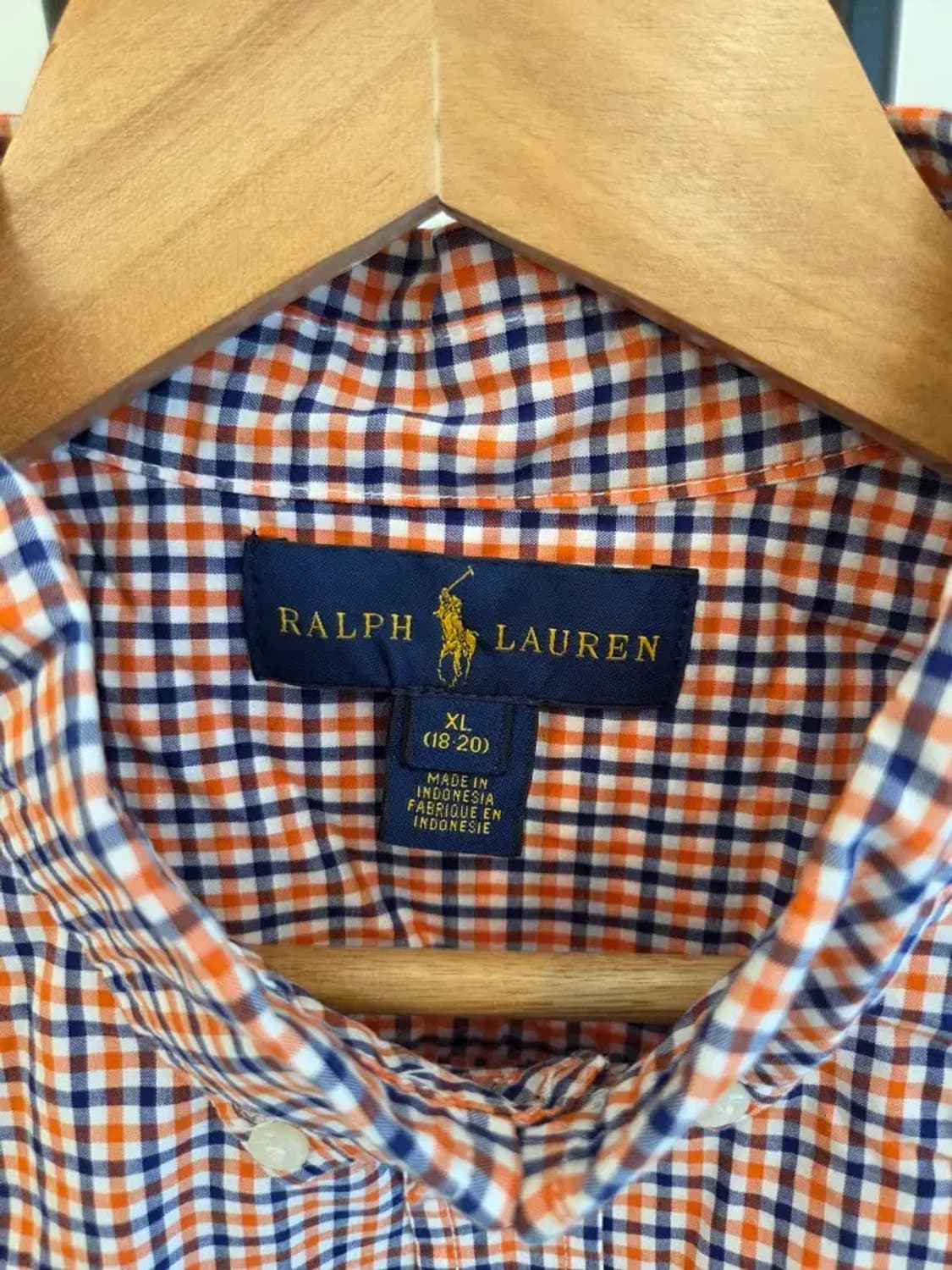 랄프로렌 폴로 여성 체크 셔츠 XL사이즈 상품이미지2
