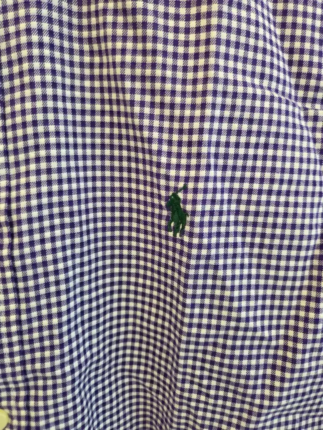 폴로 랄프로렌 여성 깅엄 체크 셔츠 XL사이즈 상품이미지4