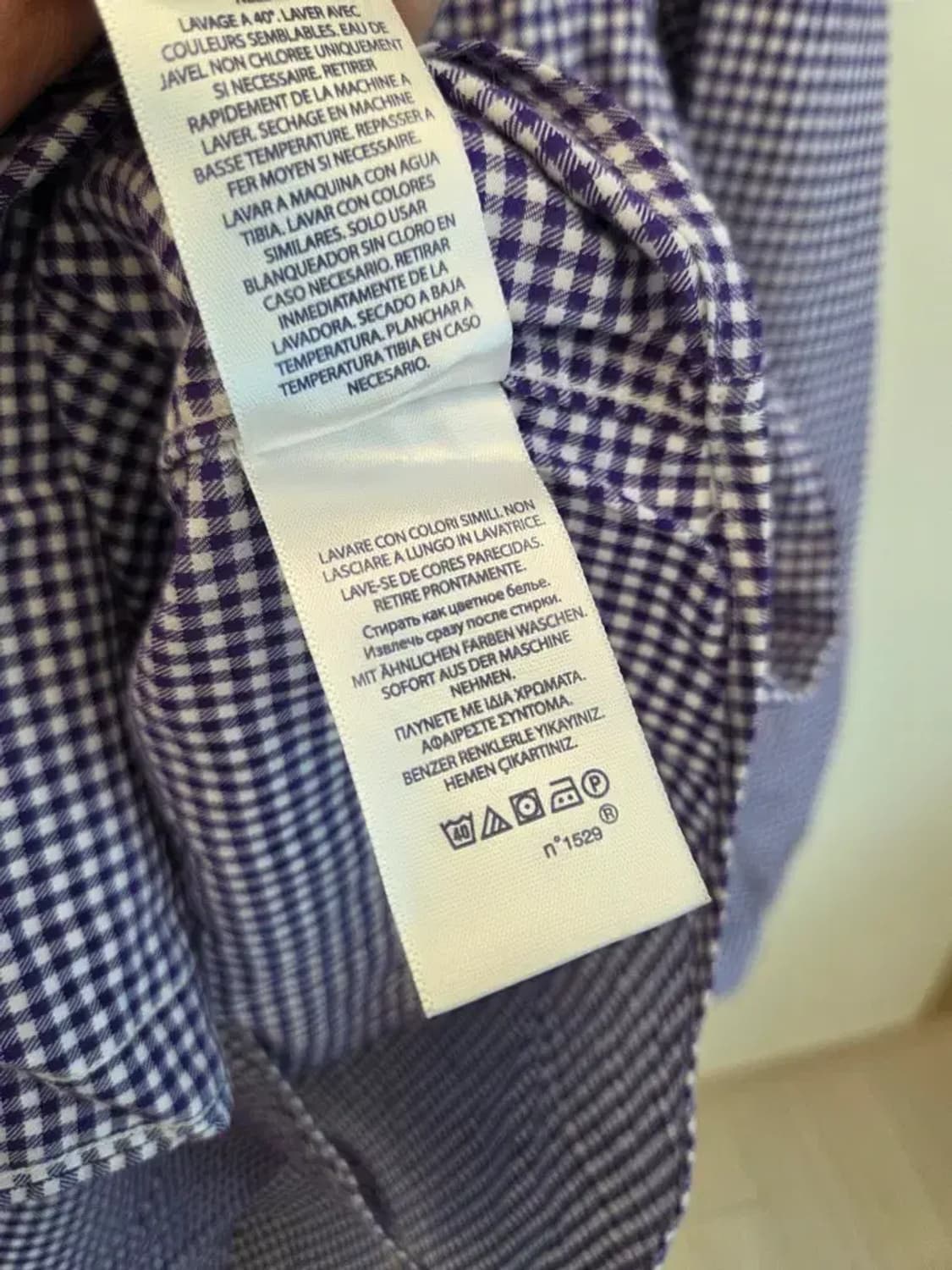 폴로 랄프로렌 여성 깅엄 체크 셔츠 XL사이즈 상품이미지6