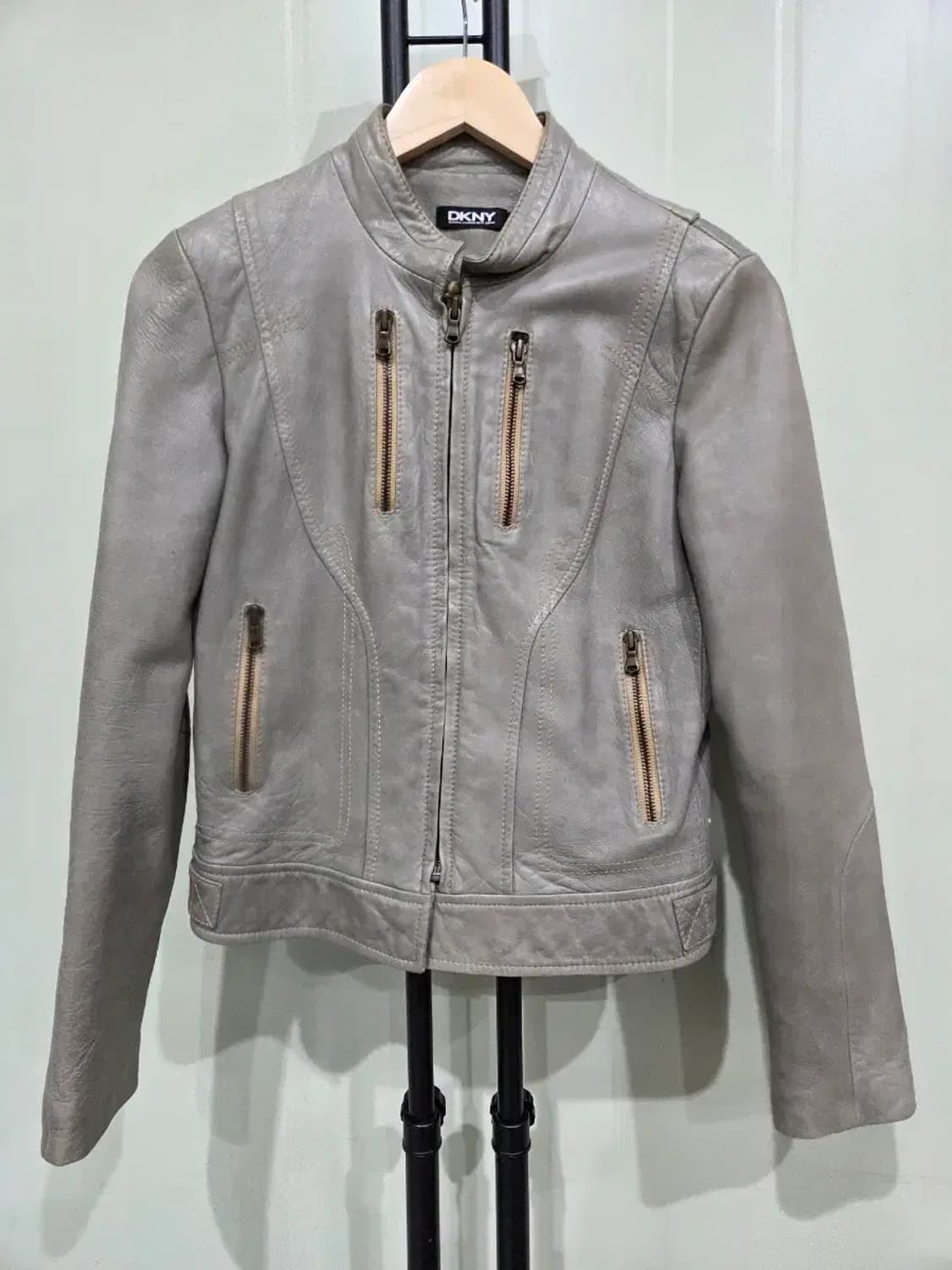 DKNY 여성 양가죽 라이더 자켓 55사이즈 상품이미지1