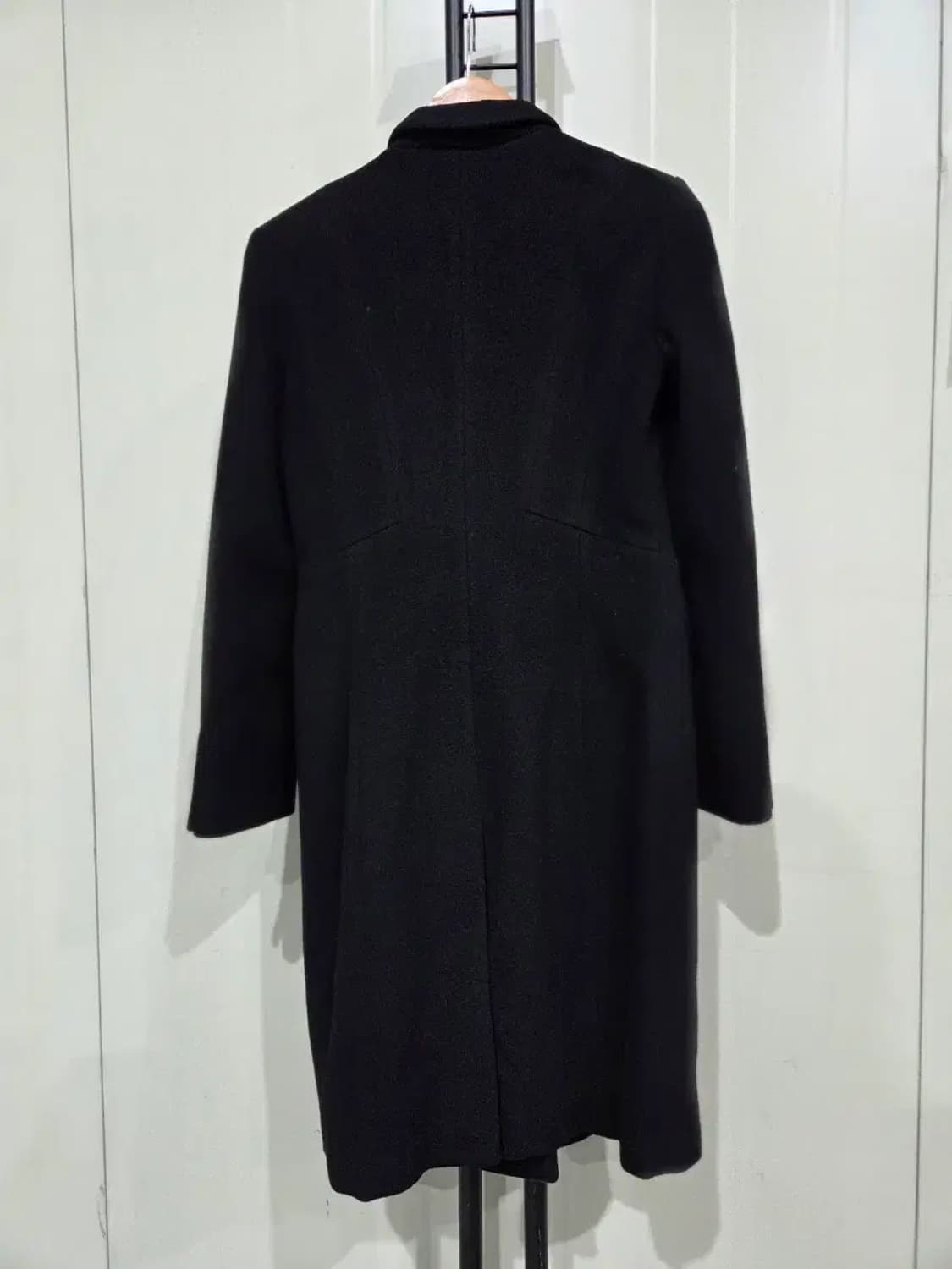 타임 TIME 여성 블랙 롱 울코트 55사이즈 (소재 모 100%) 상품이미지4