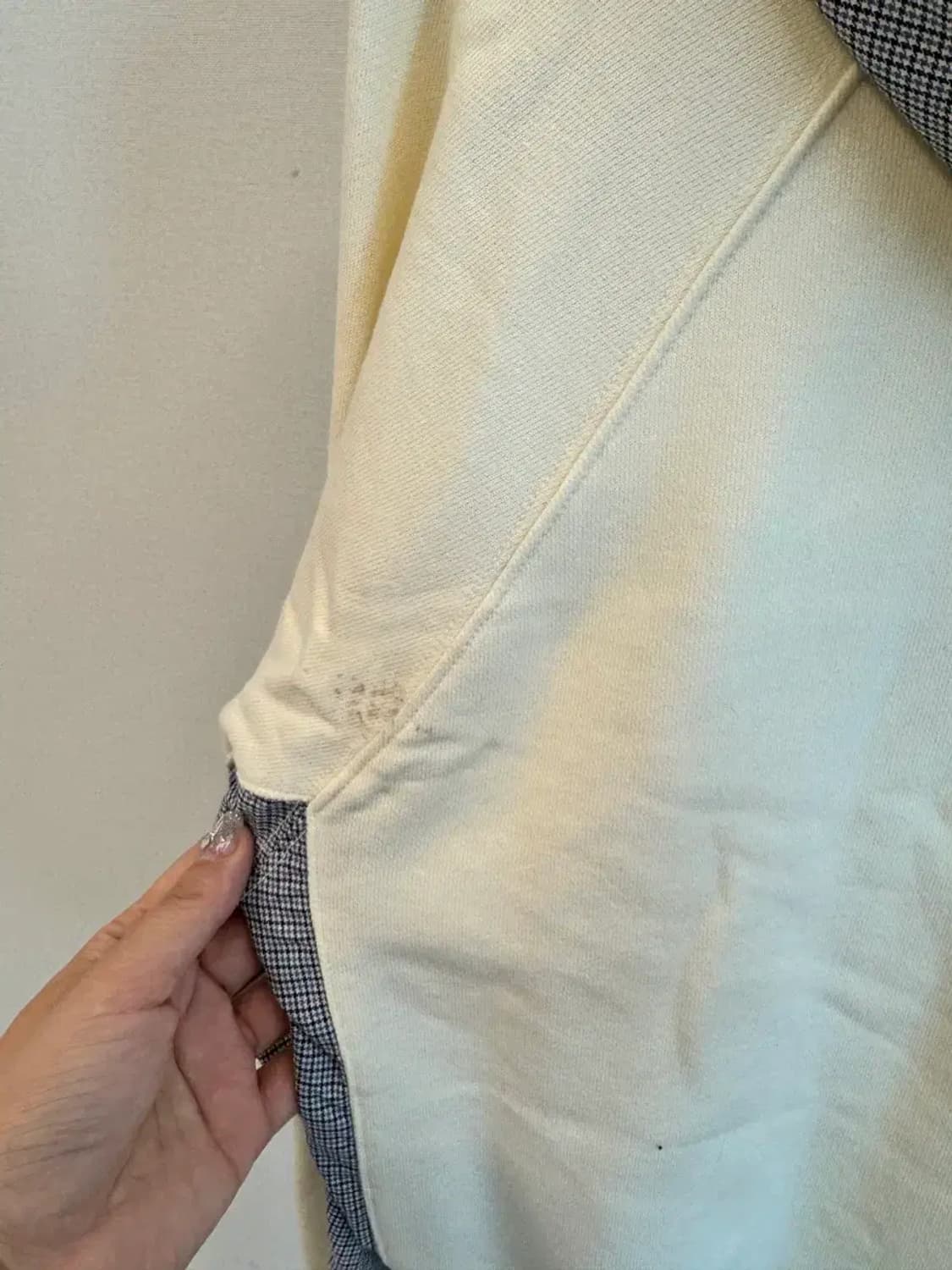 라코스테 남녀공용 체크무늬 배색 후드티 4사이즈 상품이미지6