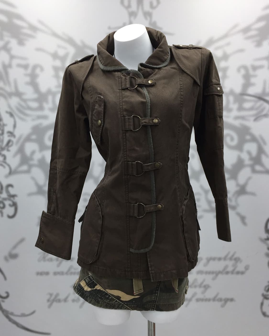 D-Ring Strap Military Jacket 상품이미지4