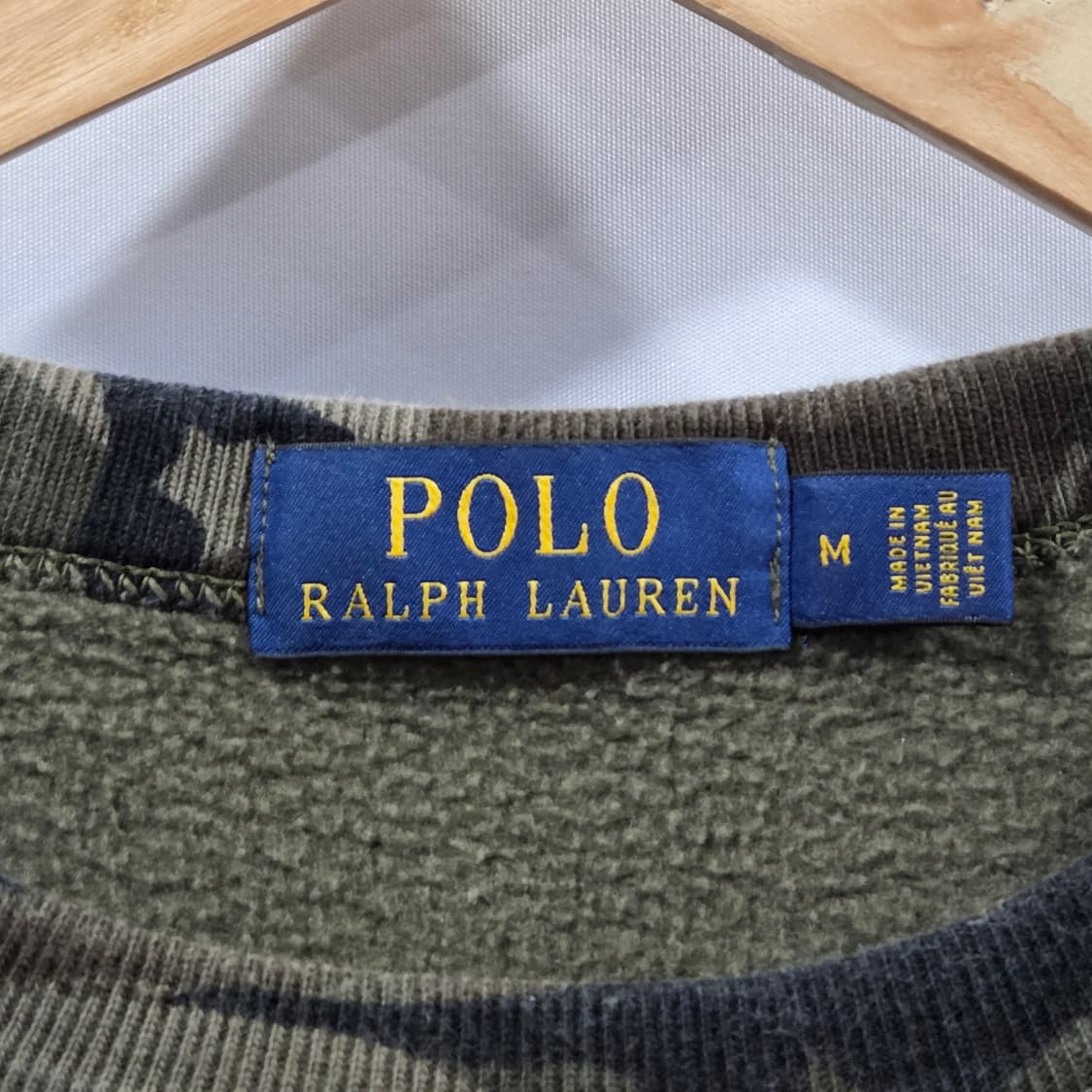 폴로랄프로렌 카모플라주 기모 스웻셔츠 M 상품이미지3