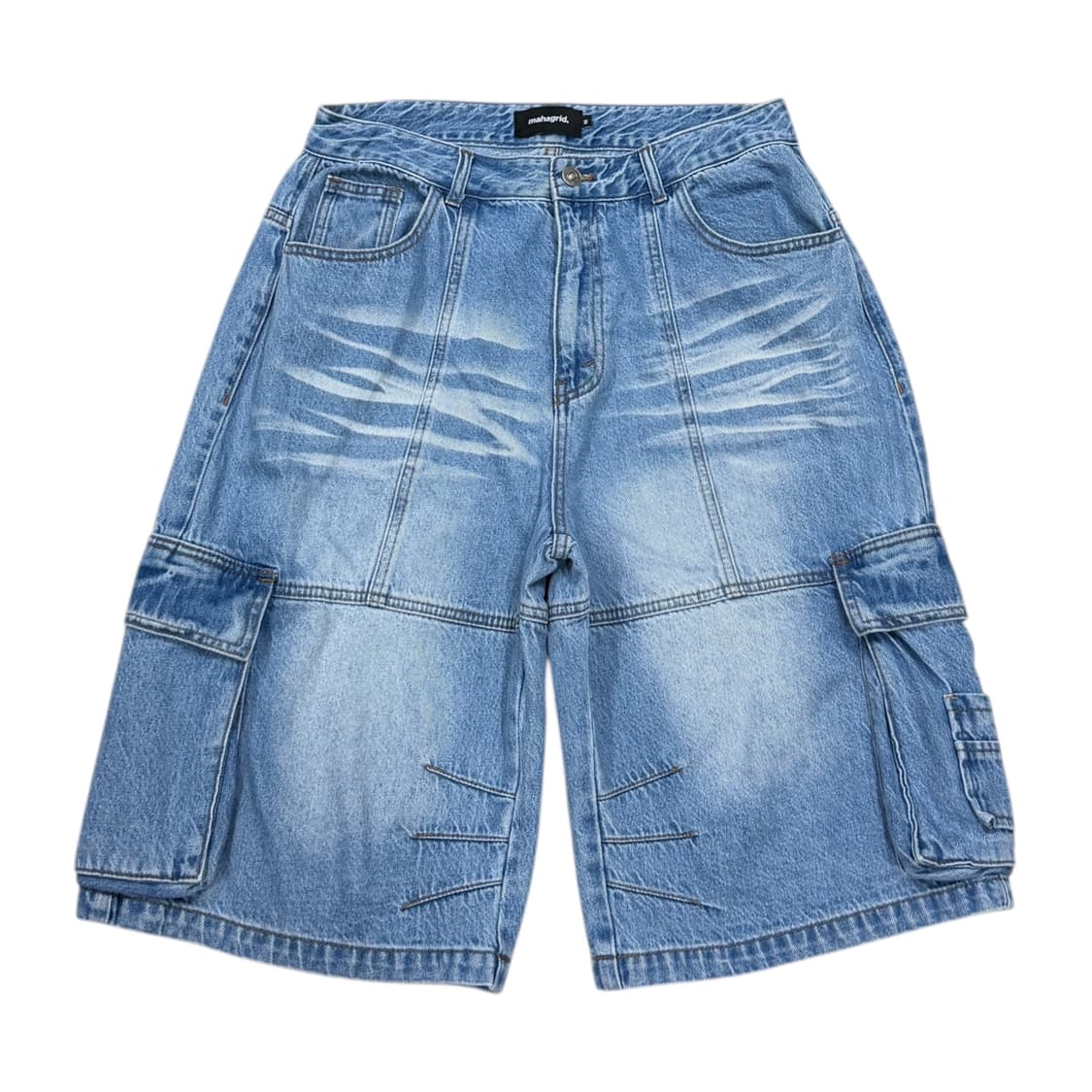 마하그리드 버뮤다 카고 데님 쇼츠 반바지 M 상품이미지1