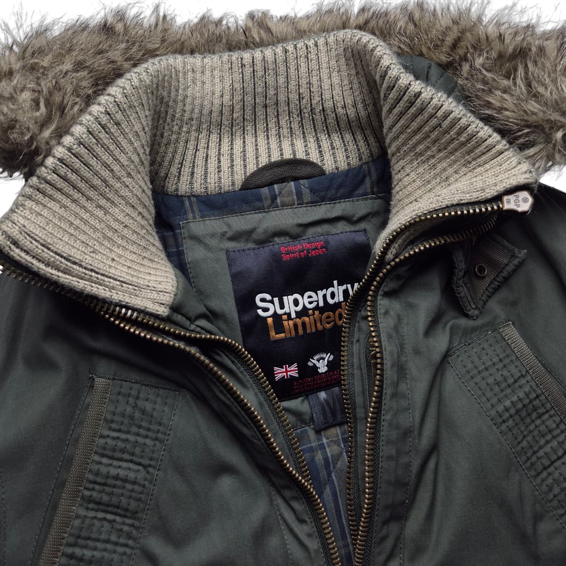 [M] 슈퍼드라이 리미티드 후드 봄버 패딩자켓 상품이미지5