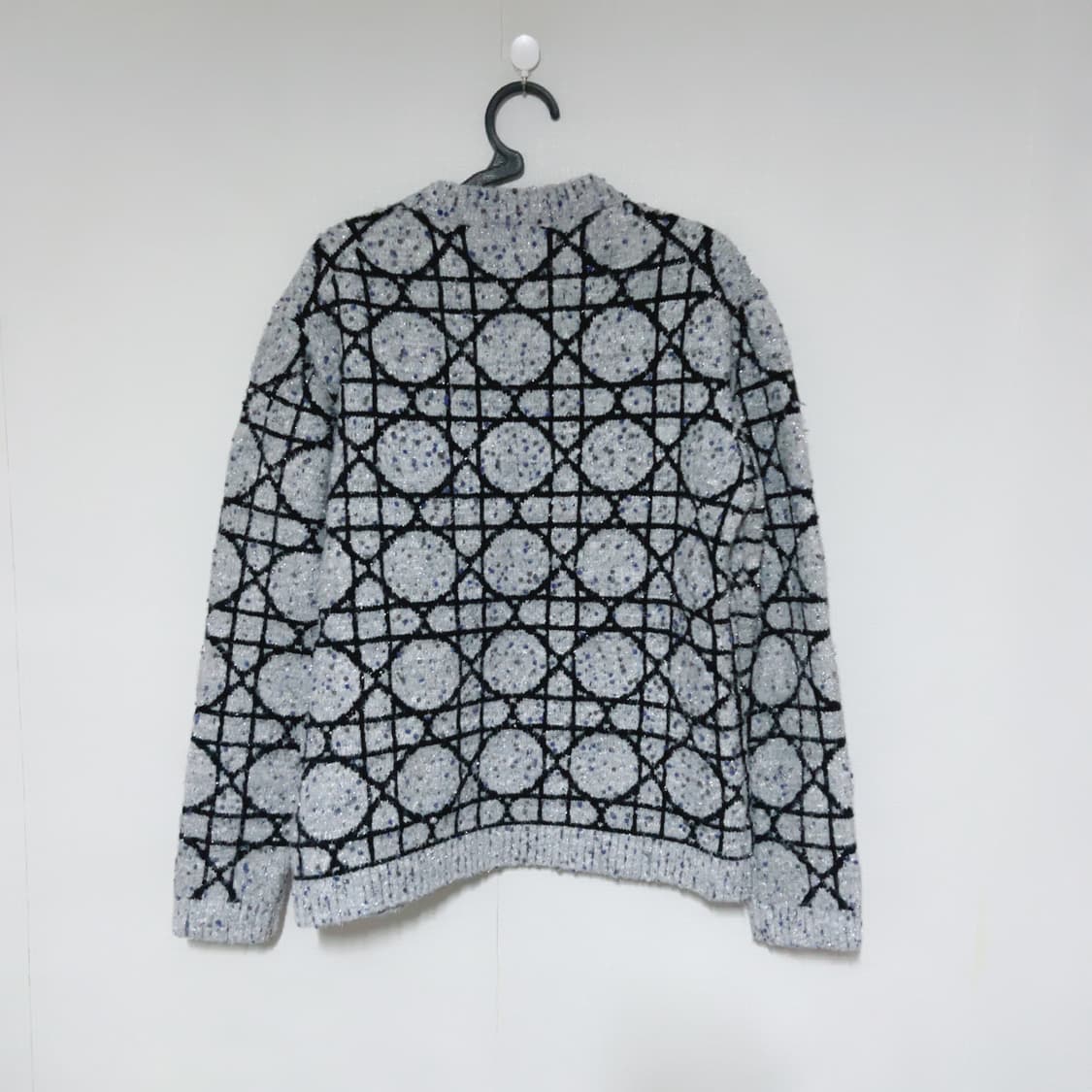 디올 그레이 로고패턴 젠더리스 니트 상품이미지7