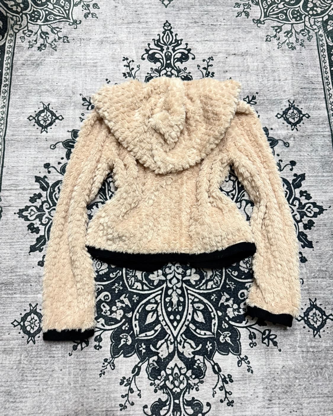 Anna Sui dolly girl fur zip hooded jacke 상품이미지5