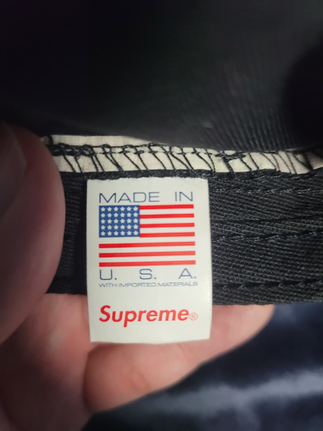 슈프림 워시드 치노 트윌 캠프캡 블랙 - 24SS 상품이미지7