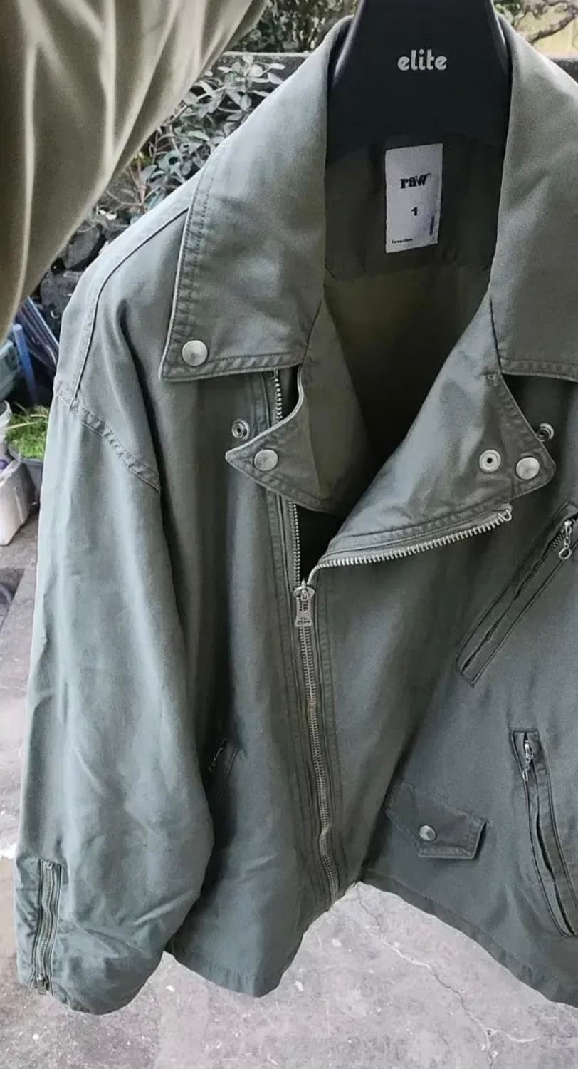 [1] 블라인드파일즈 코튼라이더 자켓 올리브 상품이미지4