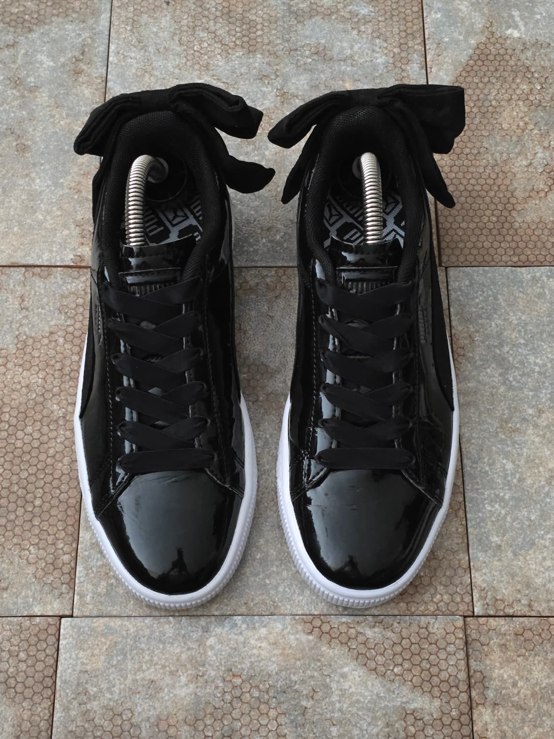 (230)푸마 바스켓 보우 블랙 페이턴트 상품이미지2