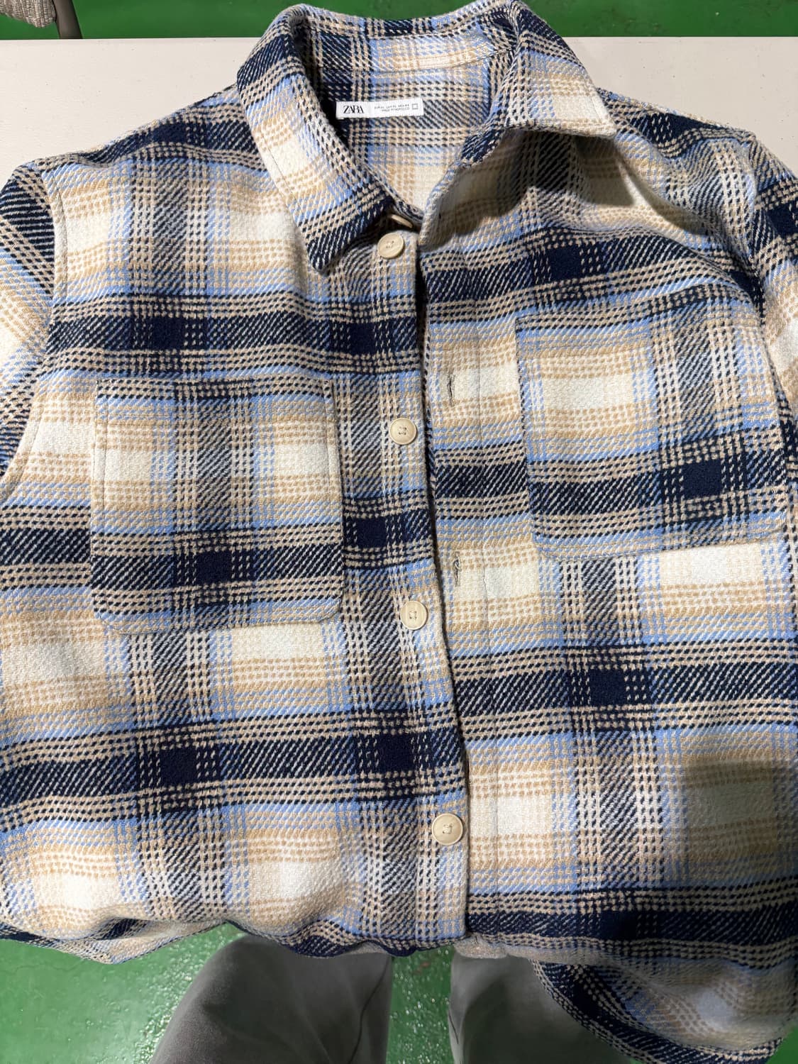 자라 ZARA 체크 아우터 셔츠 상품이미지1