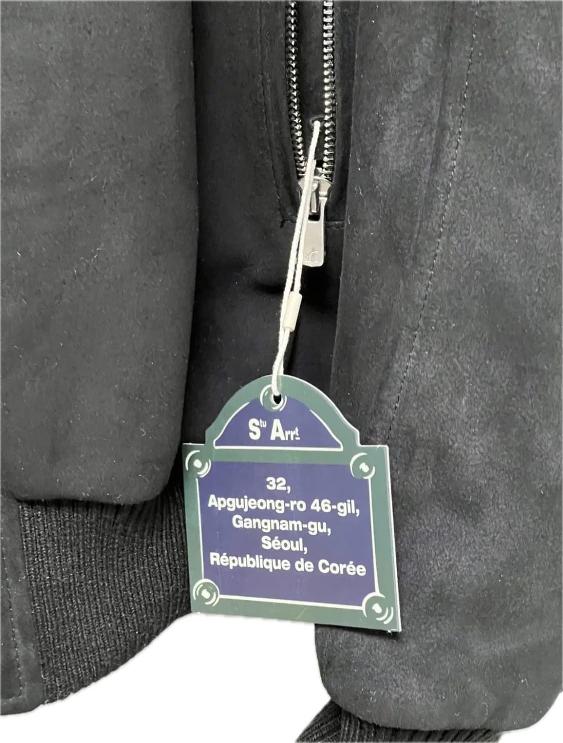 [L] 22FW STU 고트 스웨이드 자켓 블랙 STU OFFICE 상품이미지8