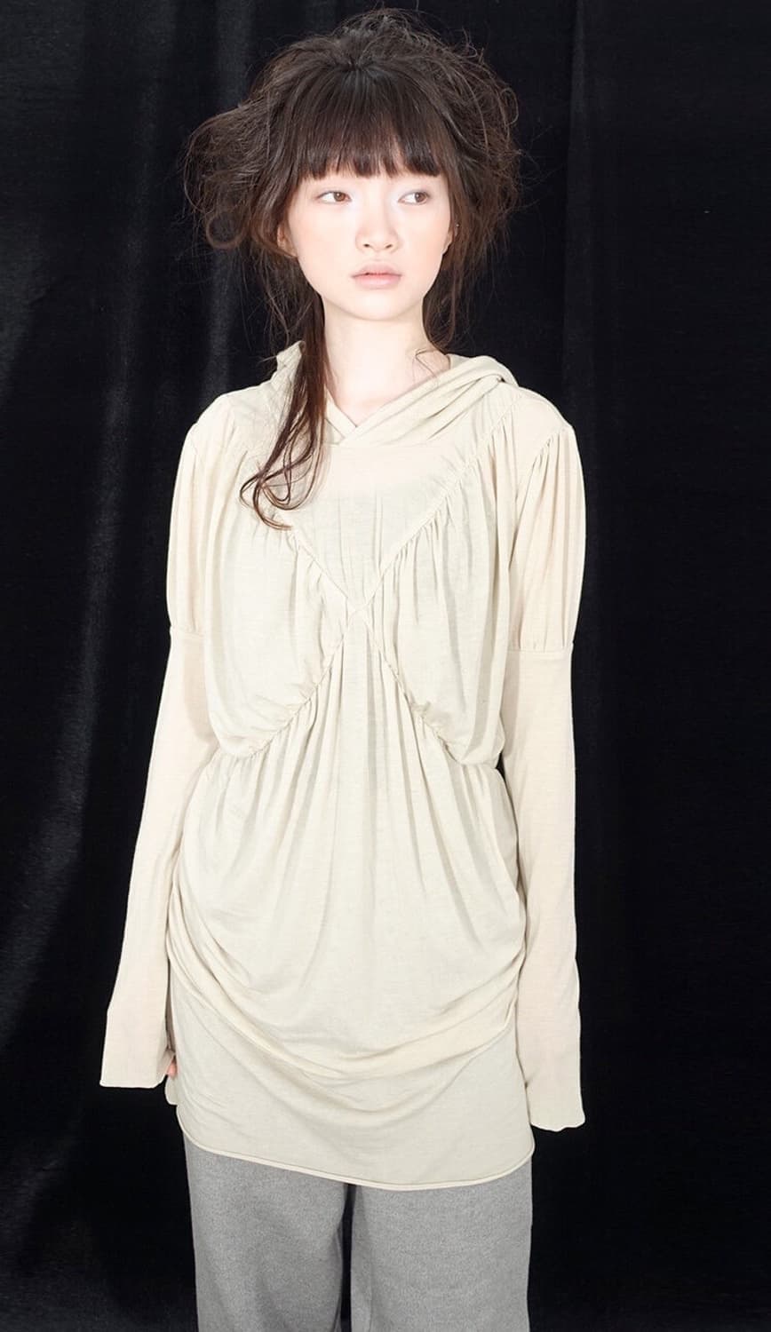 샵페어리 드레이프 후드 베이지 상품이미지2