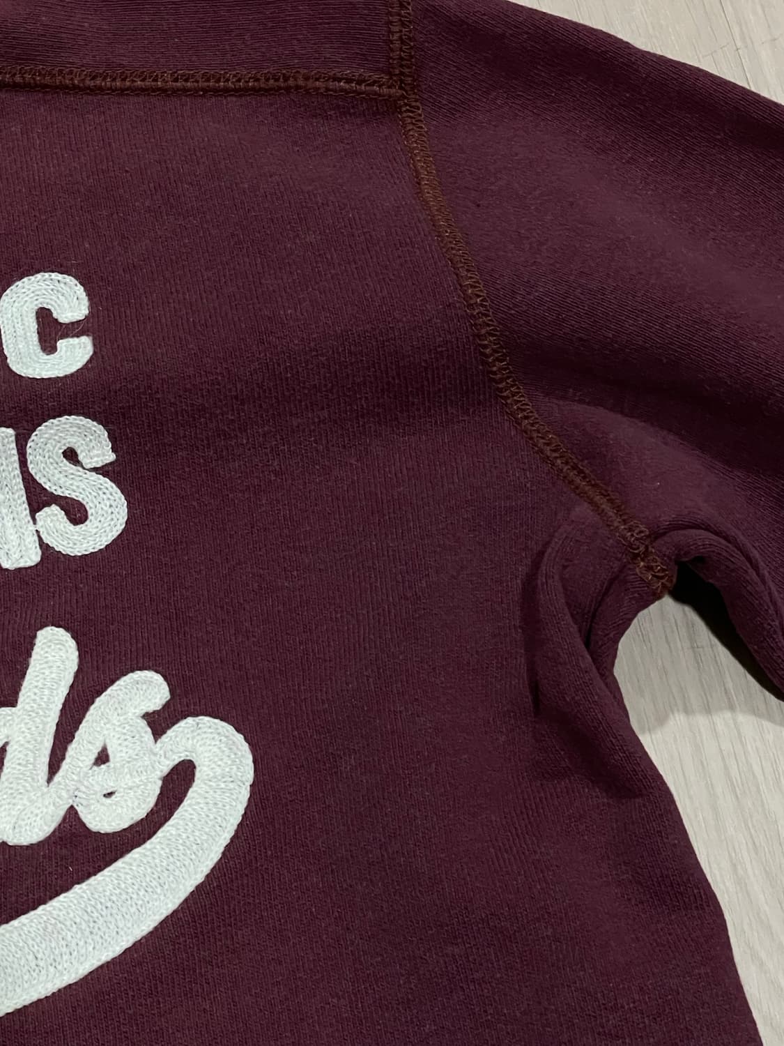 Champion 버건디 맨투맨 S 상품이미지4