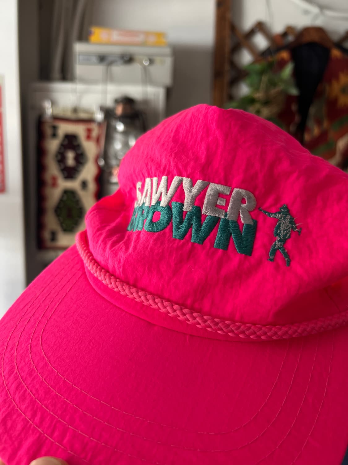 USA 빈티지 SAWYER BROWN 핑크 나일론볼캡 상품이미지2