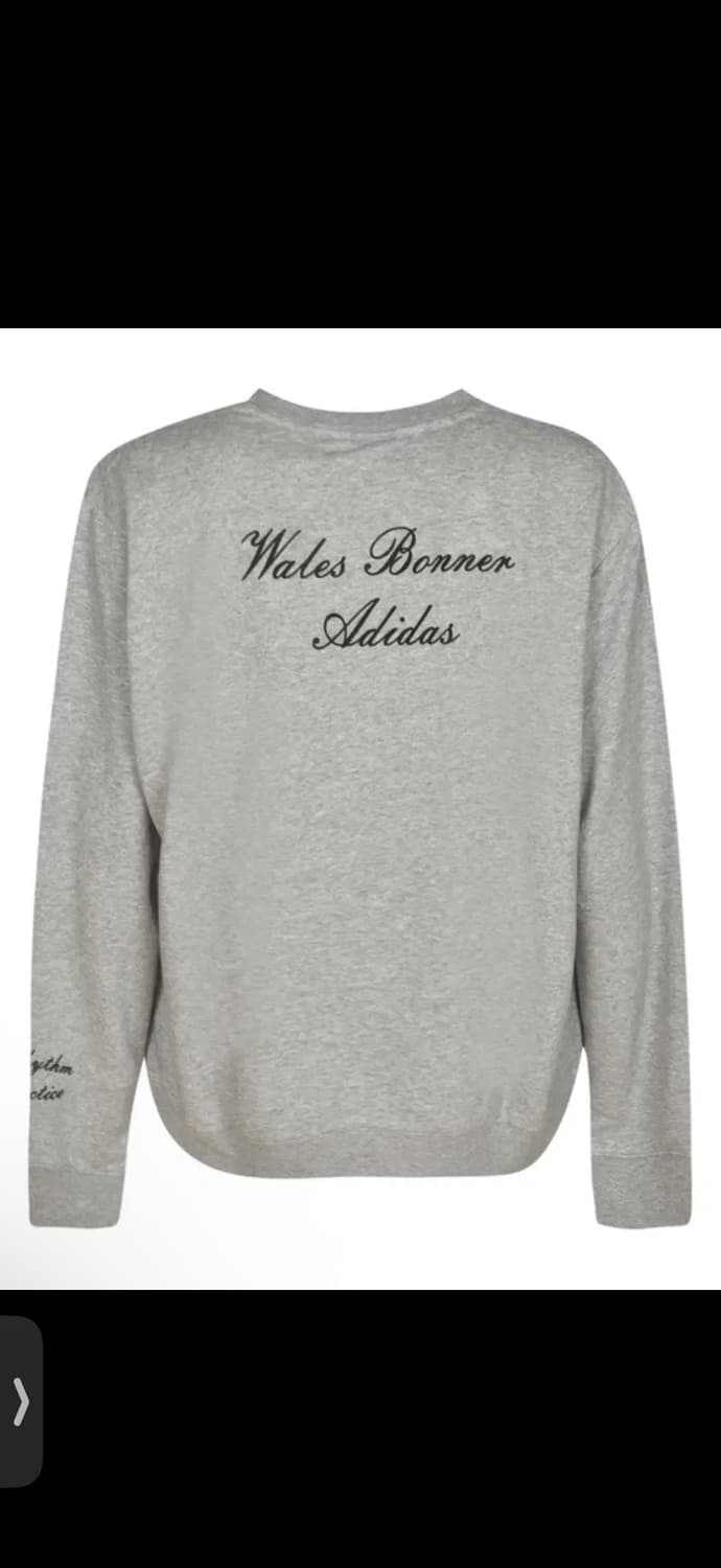웨일즈보너 X 아디다스 로고 코튼 스웻셔츠 그레이 L 상품이미지2