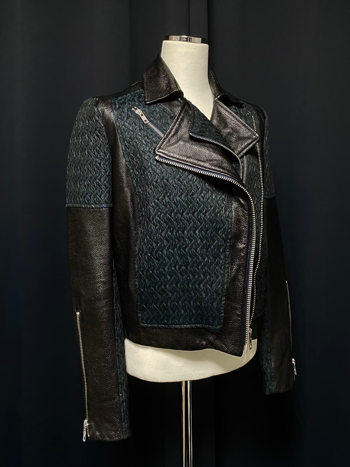 헬무트랭 더블 지퍼 양가죽 라이더 레더 자켓 아카이브 빈티지 락시크 펑크 상품이미지3