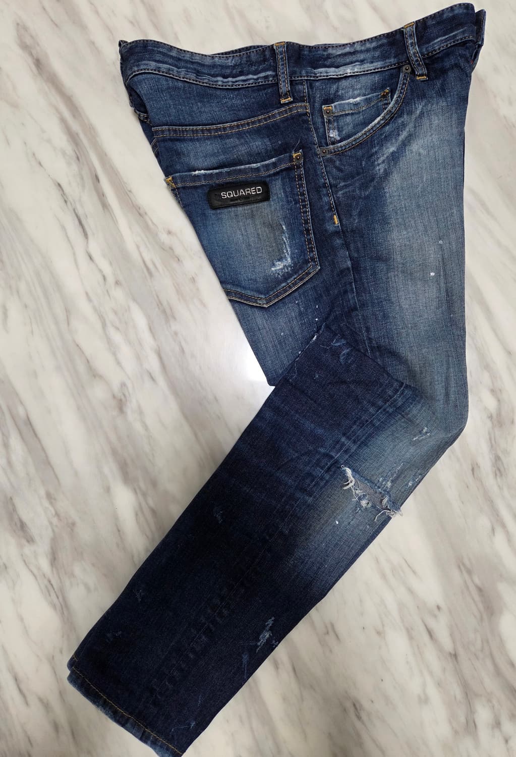 디스퀘어드 루키 레더 패치 데님팬츠 상품이미지9