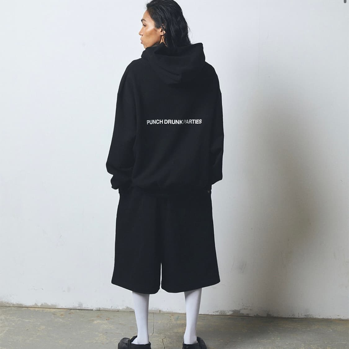 펀치드렁크파티즈 로고 후드 0사이즈 상품이미지3