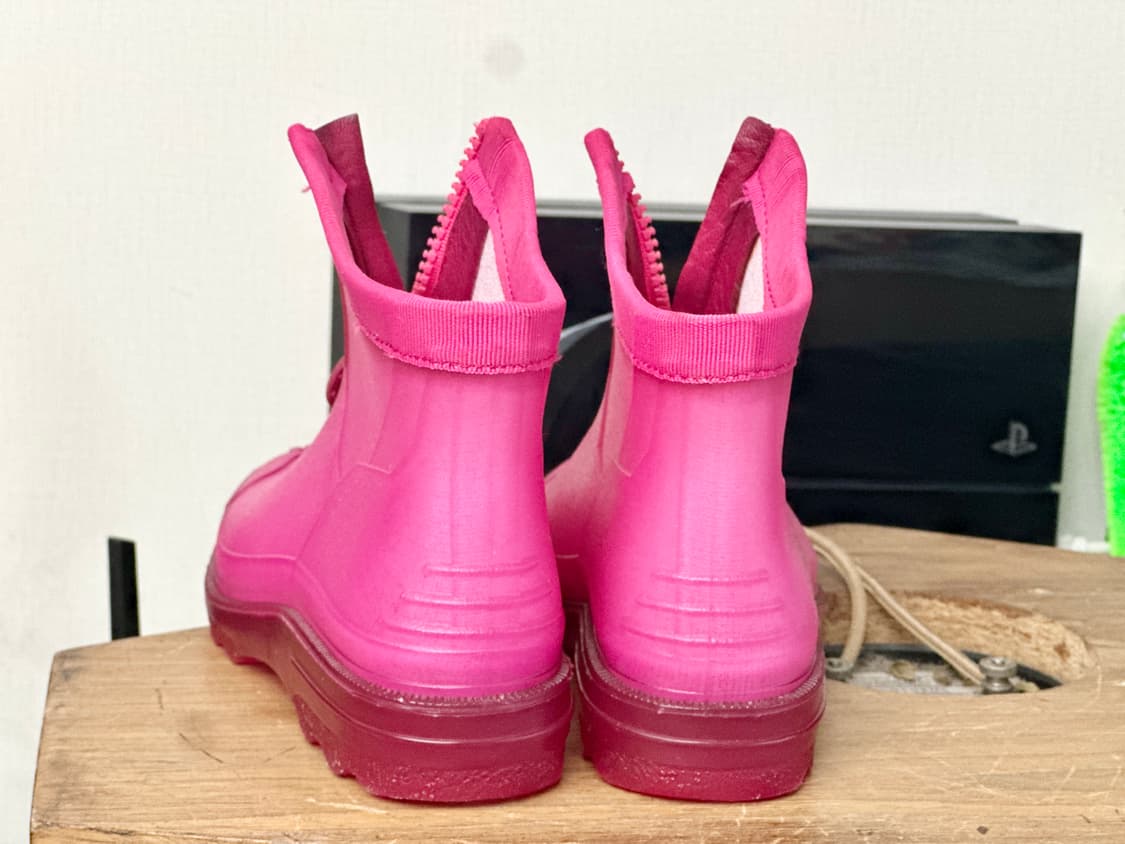 Chanel 샤넬 아카이브 네오프렌 지퍼 레인부츠 핑크 - 35 상품이미지3