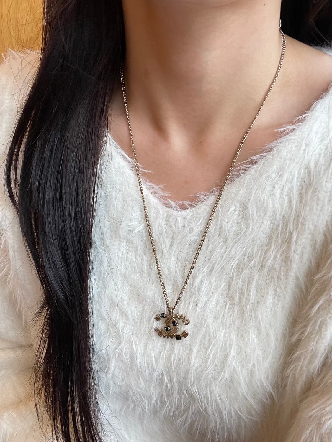 샤넬 cc로고 정품 업사이클링 골드 체인 목걸이 상품이미지5