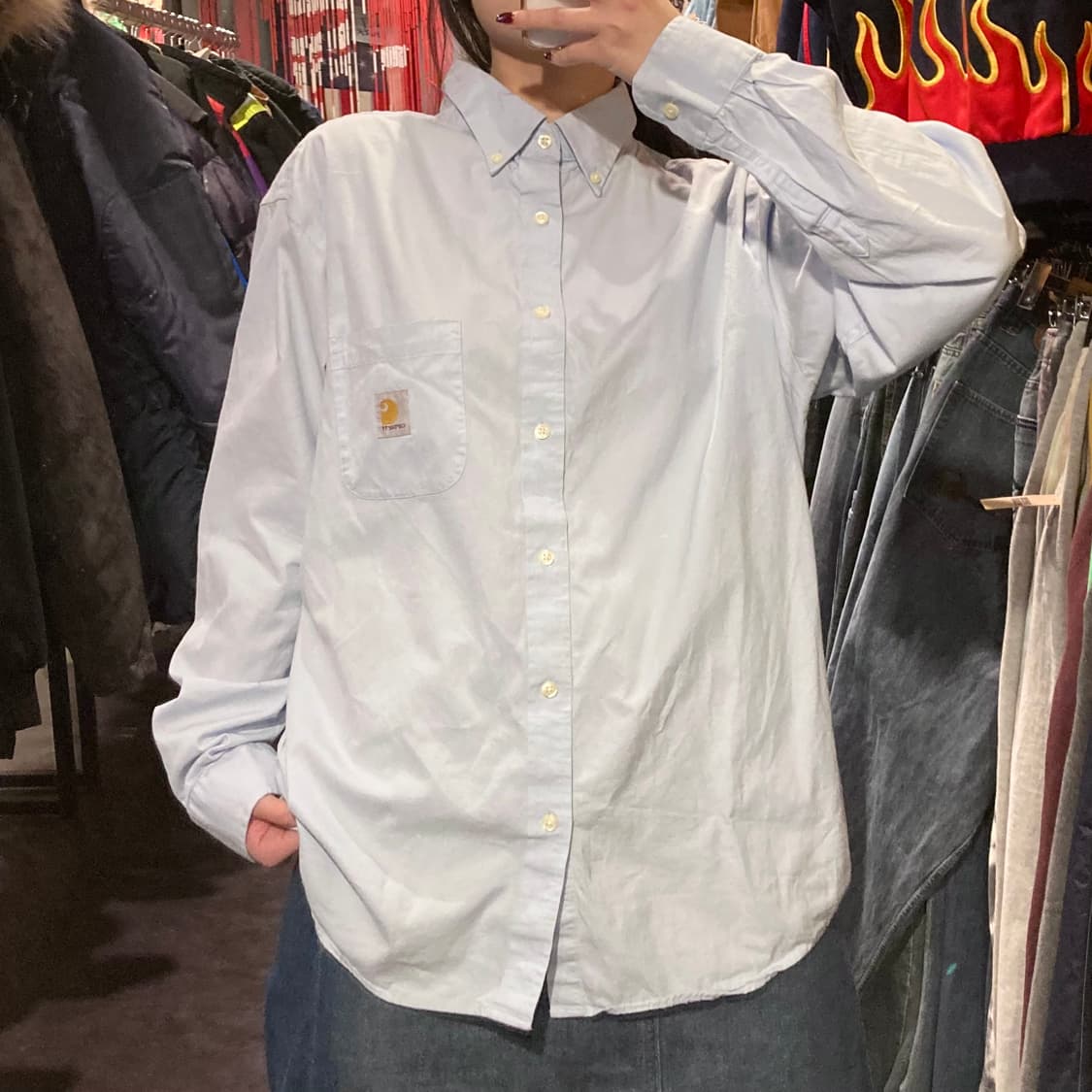 [IM] 칼하트 스카이블루 긴팔셔츠 상품이미지5